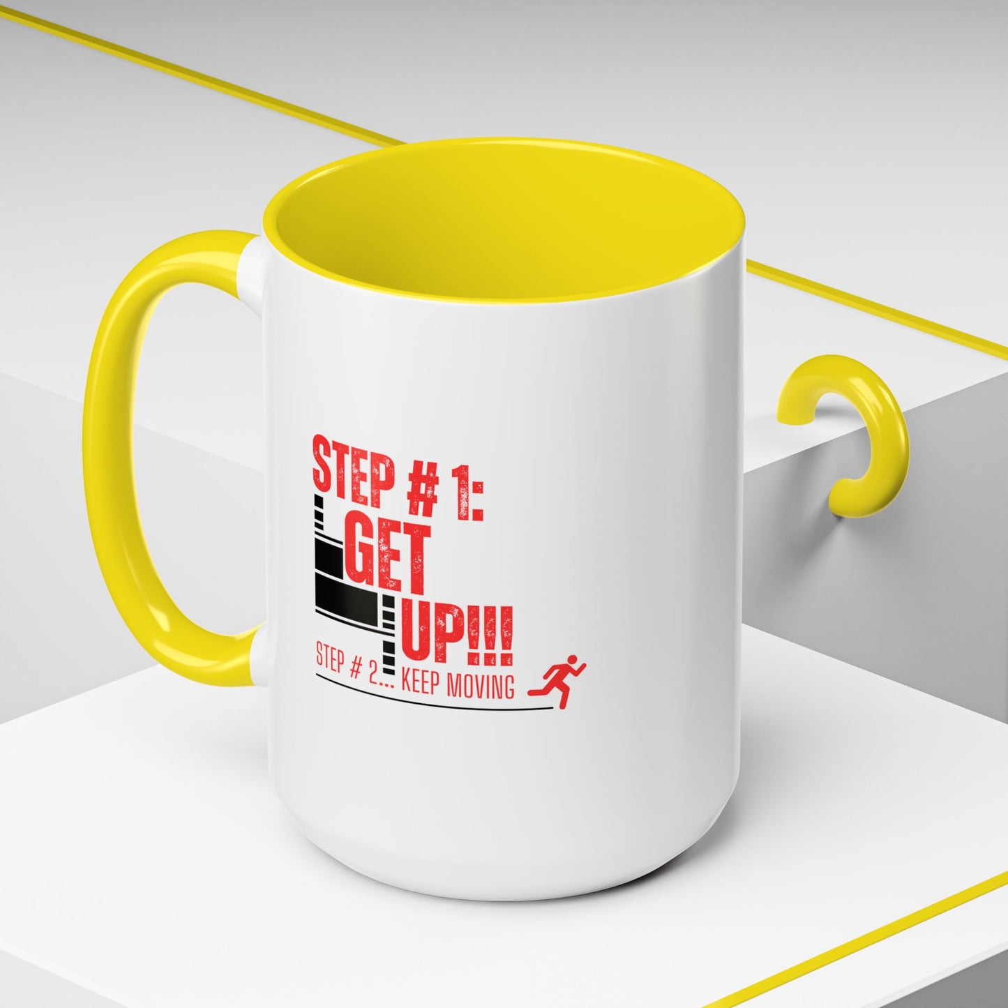 Get Up & Keep Moving Coffee Mug – Motivational Gym Gift for Morning People | Shop With Ara