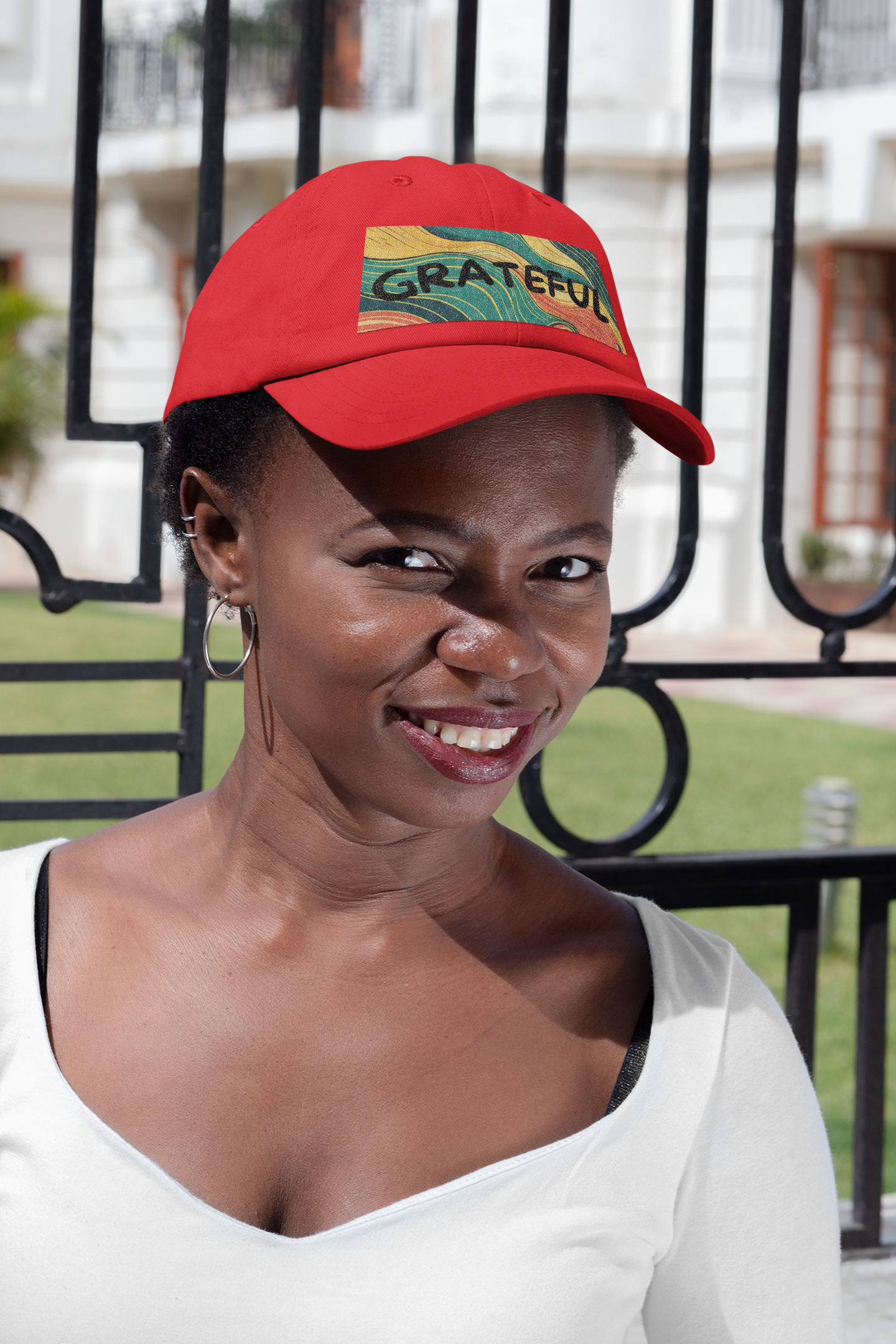 Grateful Low Profile Baseball Cap – Motivational Hat for Outdoors & Sports | Shop With Ara