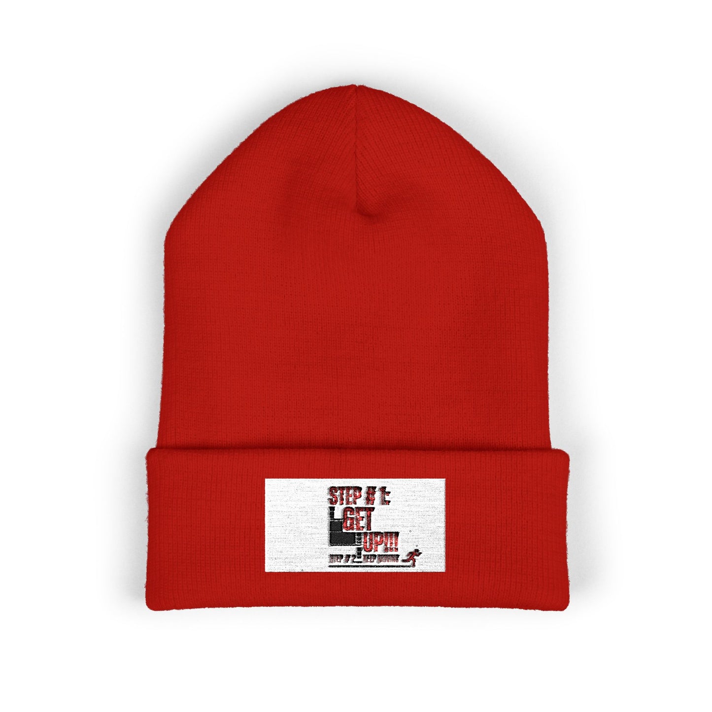 Keep Moving Embroidered Cuffed Beanie – Cozy Motivational Winter Hat | Shop With Ara