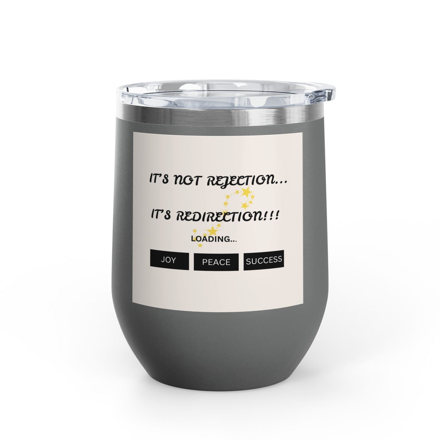 Motivational Wine Tumbler – Joyful Quotes Insulated Cup | Inspirational Gift | Shop With Ara