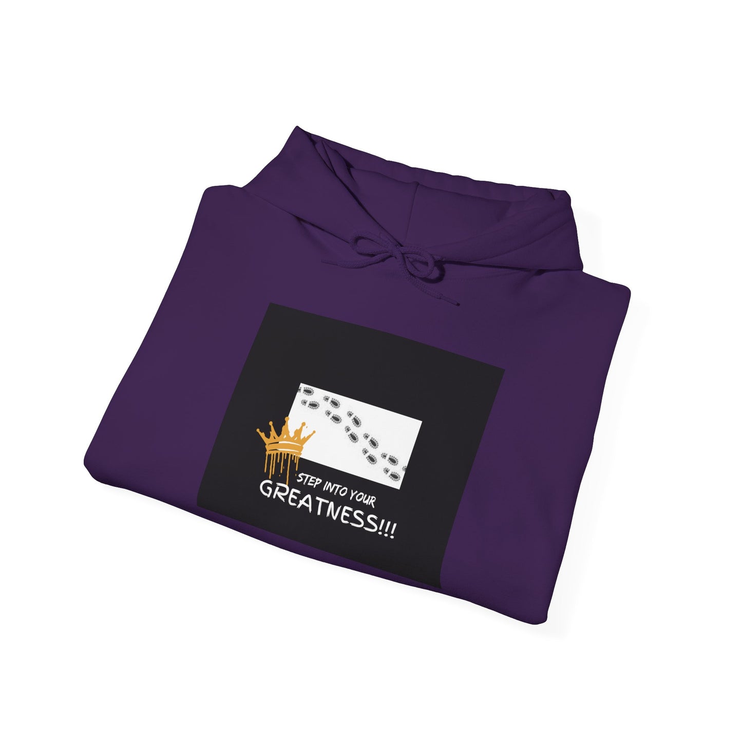 Purple hoodie with a black graphic and text  | Shop With Ara