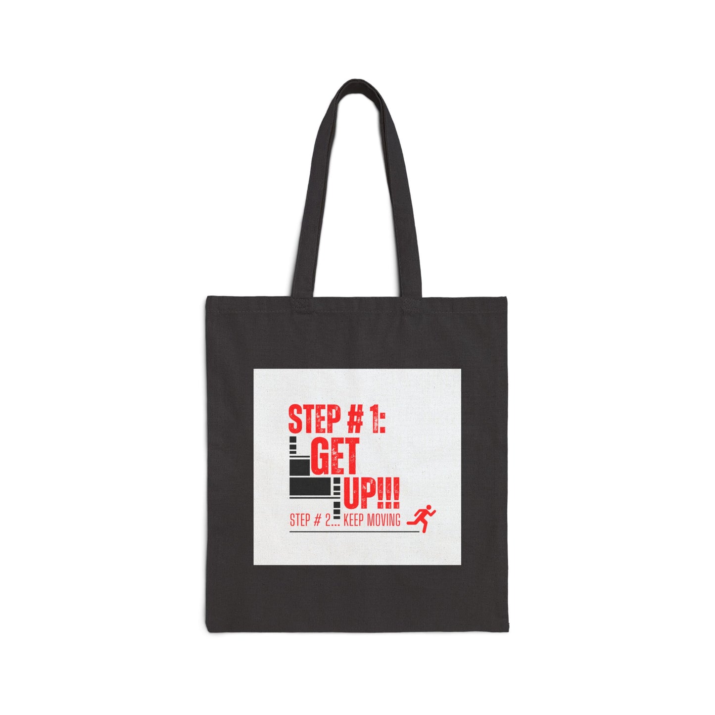 Get Up & Keep Moving Canvas Tote Bag – Eco-Friendly Gym Bag & Daily Carry | Shop With Ara
