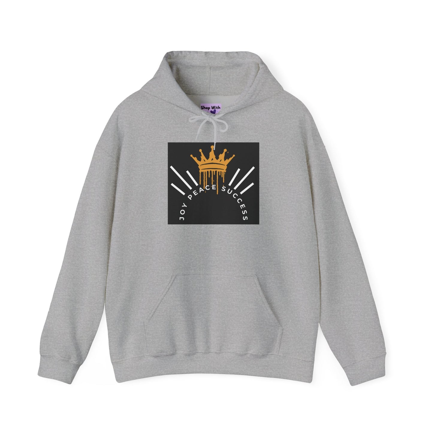 Joy-Peace-Success Hoodie, Positive Affirmations, Athletic Apparel, Active Lifestyle Clothing