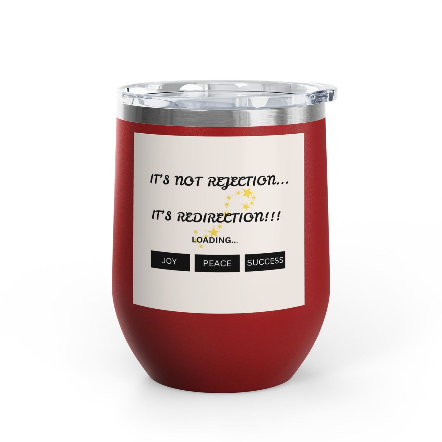 Motivational Wine Tumbler – Joyful Quotes Insulated Cup | Inspirational Gift | Shop With Ara
