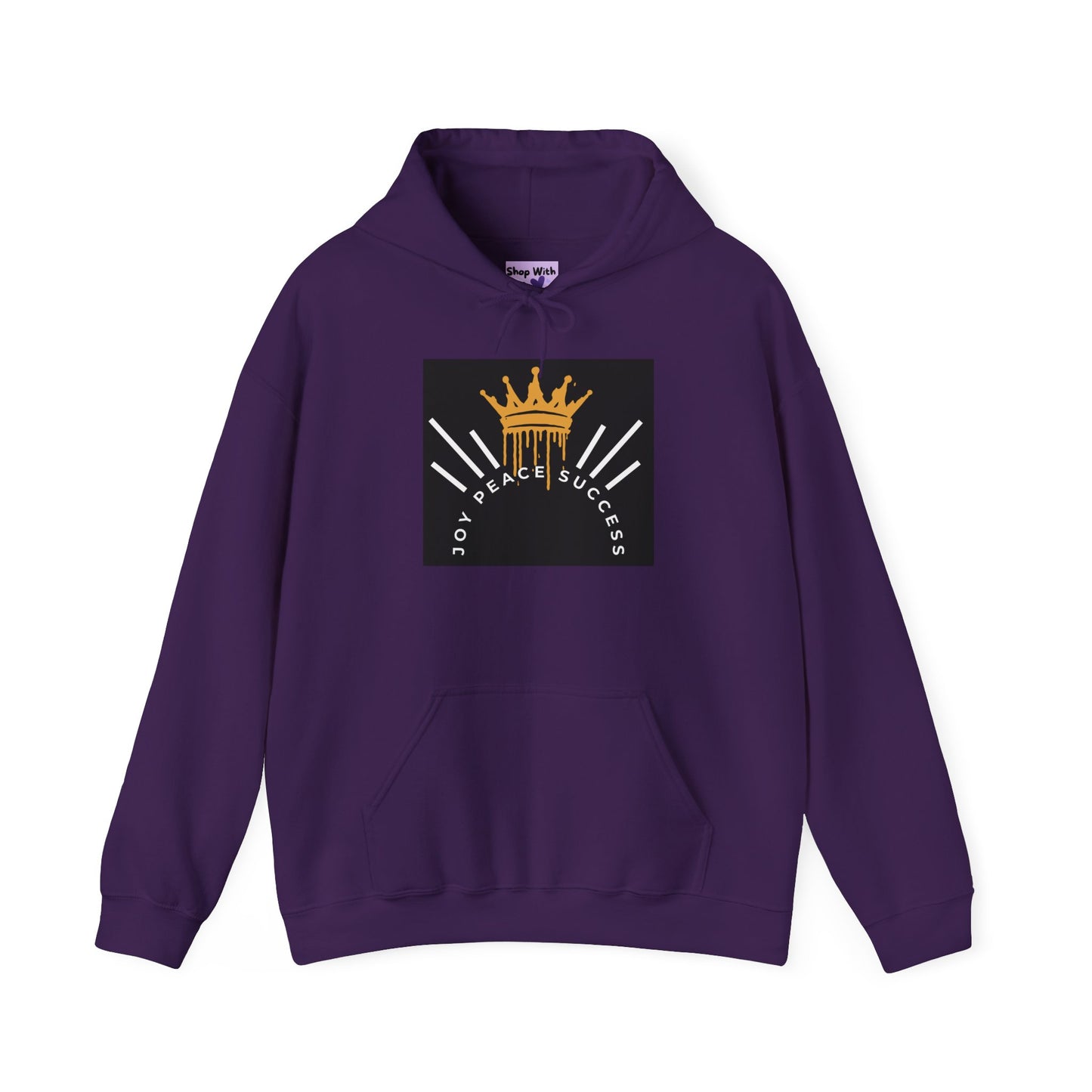Joy-Peace-Success Hoodie, Positive Affirmations, Athletic Apparel, Active Lifestyle Clothing