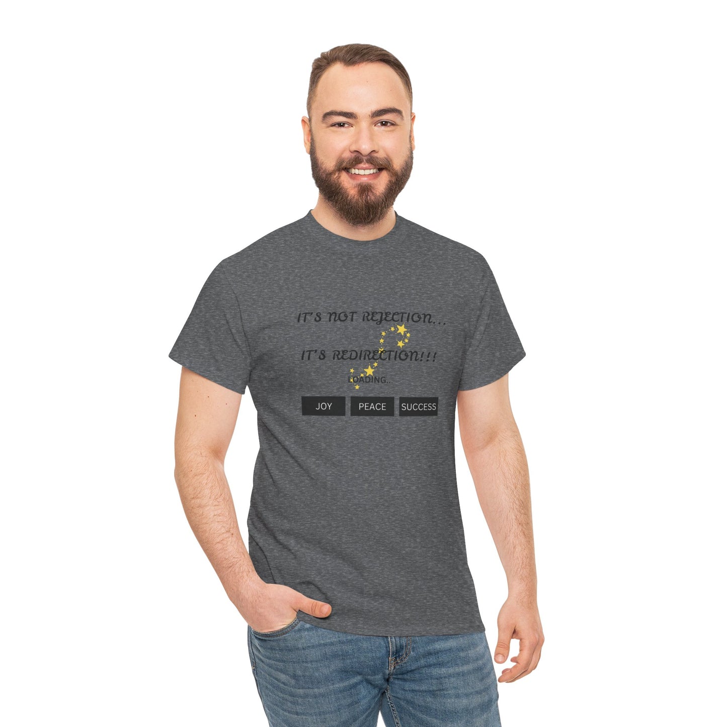 It's Not Rejection, It's Redirection – Motivational Unisex Tee | Shop With Ara
