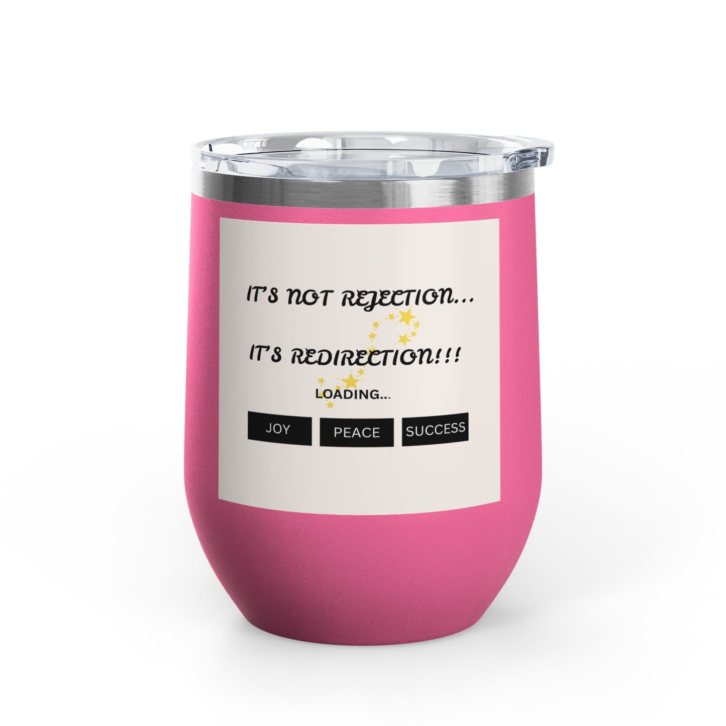 Pink tumbler with motivational quote  | Shop With Ara