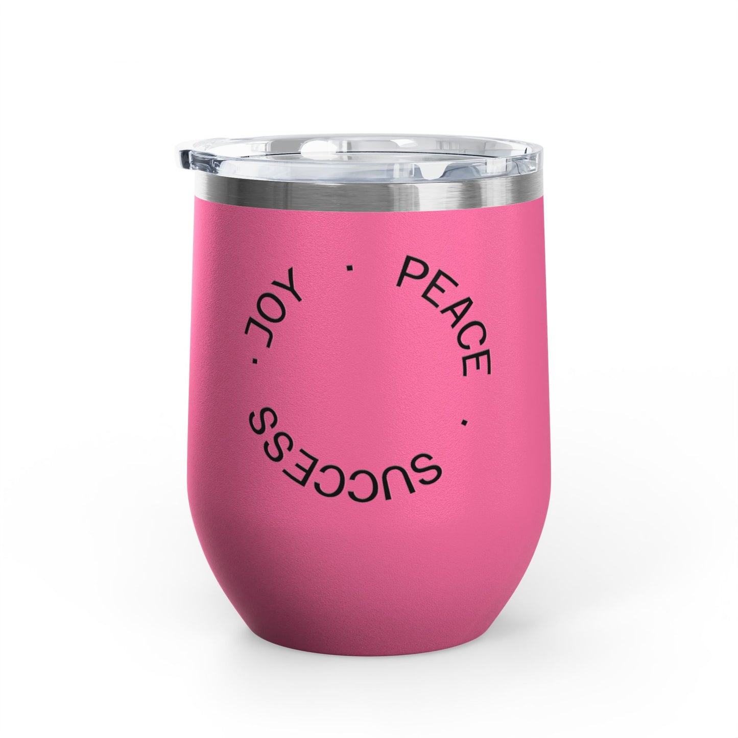 Pink tumbler with motivational text  | Shop With Ara