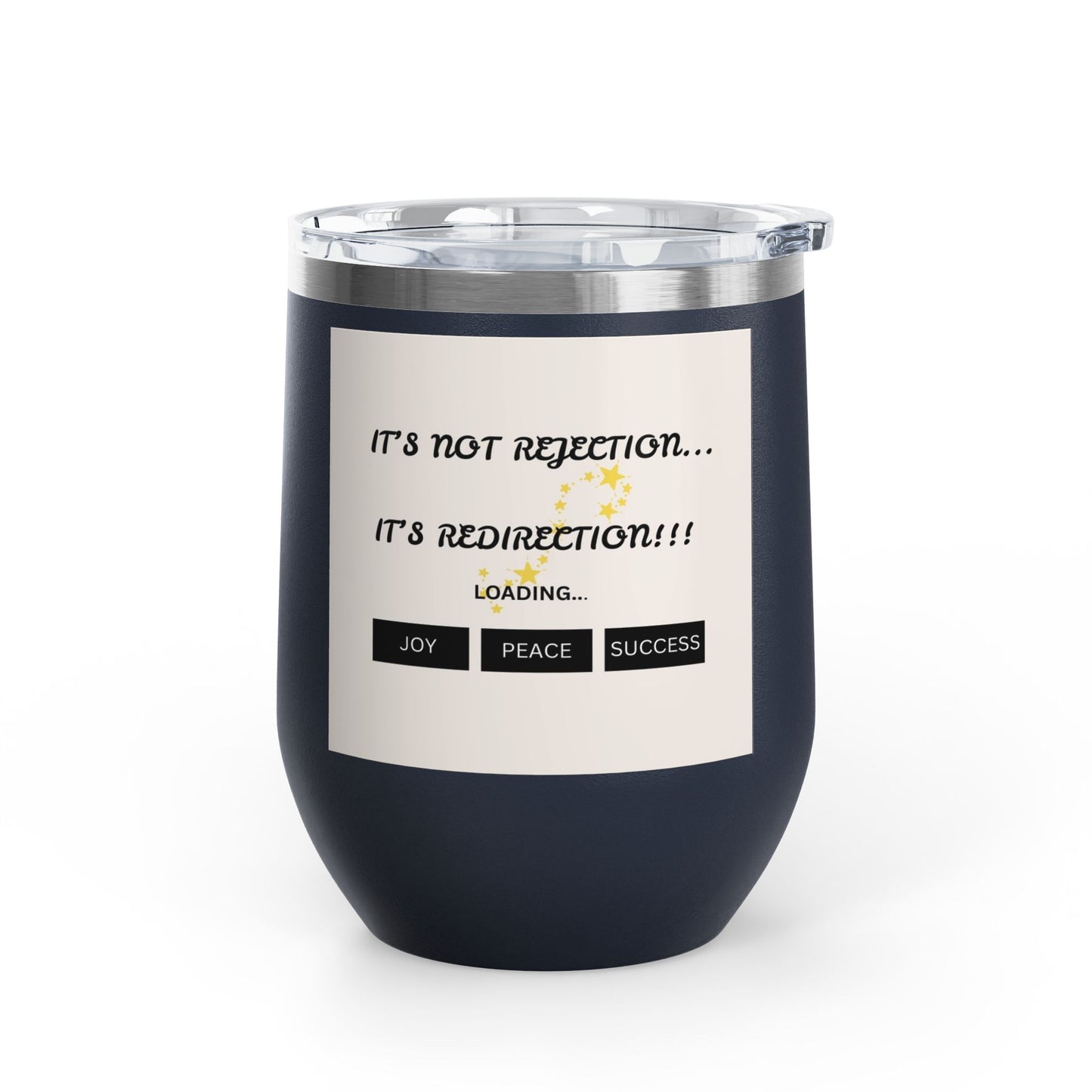 Black tumbler with motivational quote | Shop With Ara
