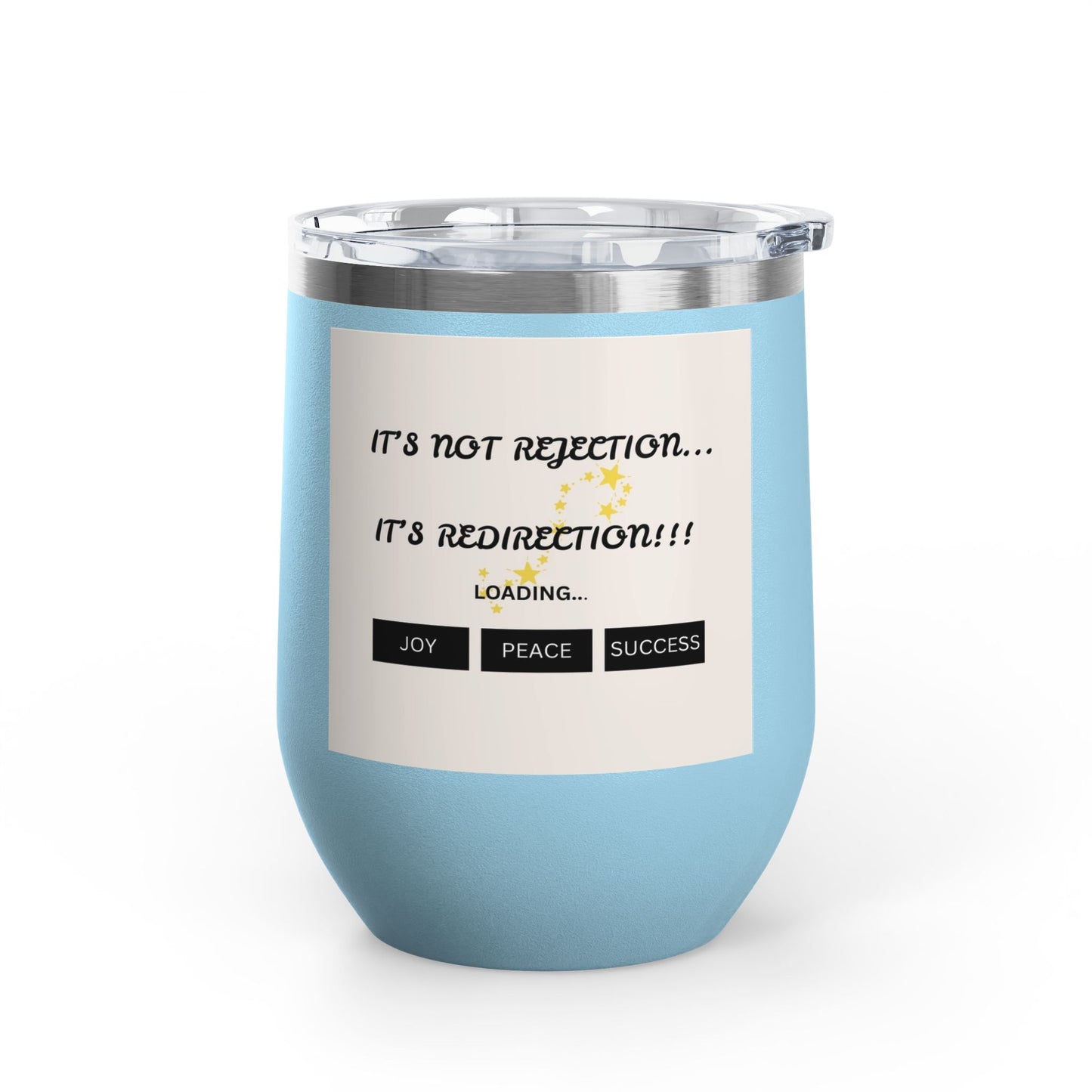 Motivational Wine Tumbler – Joyful Quotes Insulated Cup | Inspirational Gift | Shop With Ara