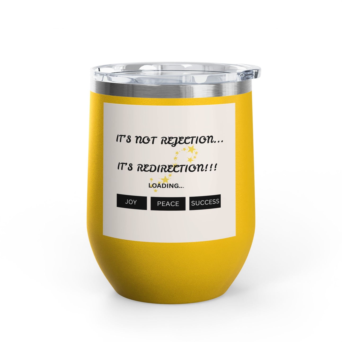Motivational Wine Tumbler – Joyful Quotes Insulated Cup | Inspirational Gift | Shop With Ara