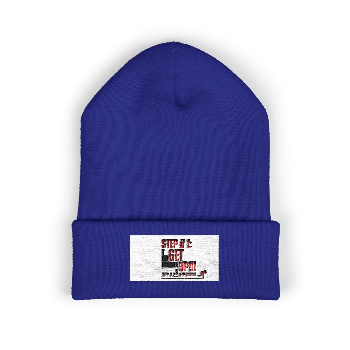 Keep Moving Embroidered Cuffed Beanie – Cozy Motivational Winter Hat | Shop With Ara