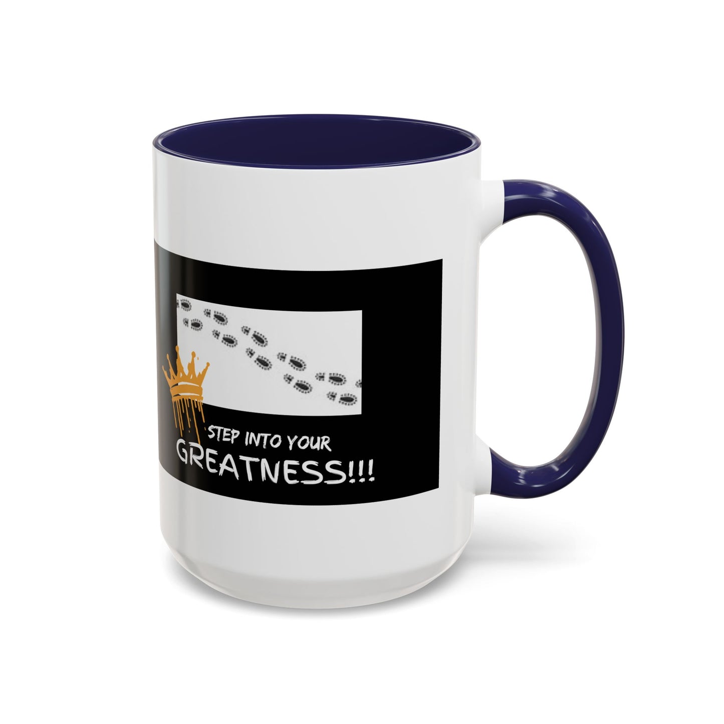 Mug with motivational quote 'Step into your greatness!!!' | Shop with Ara