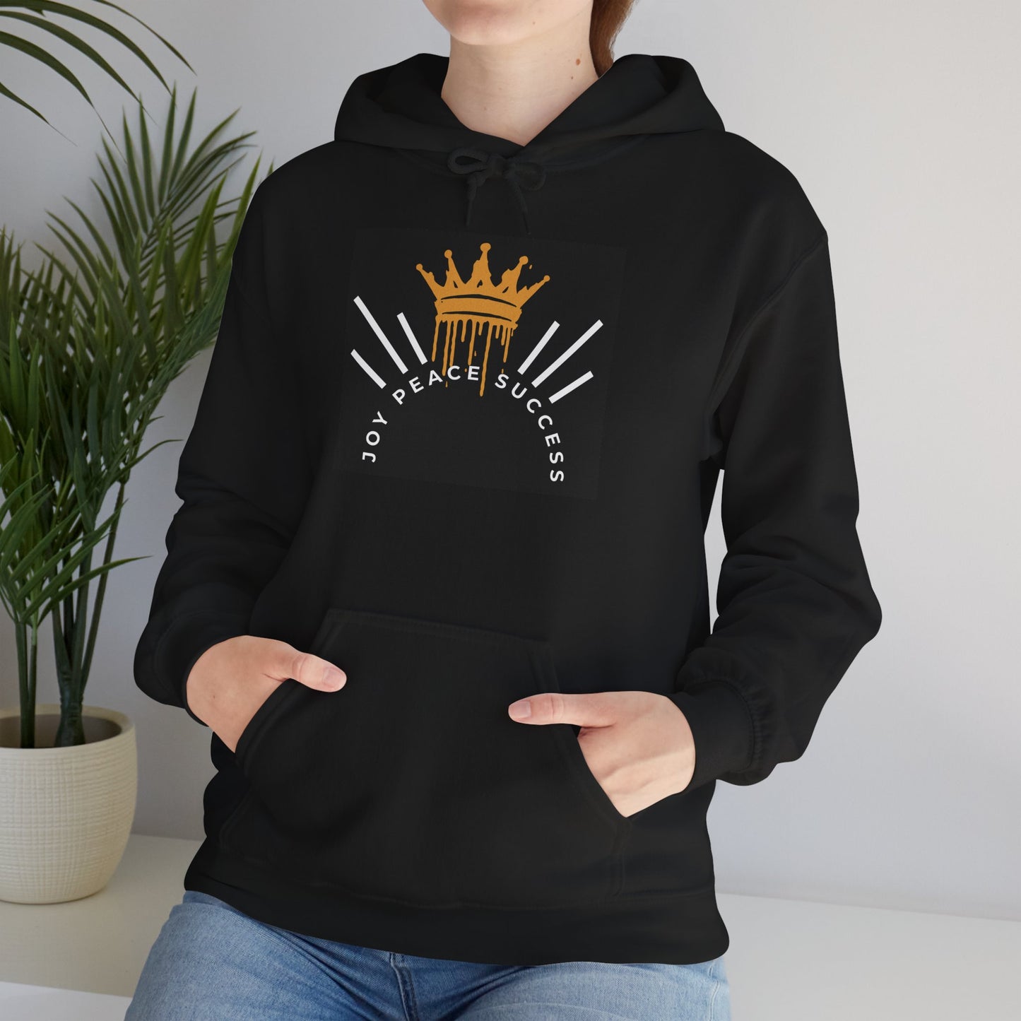 Joy-Peace-Success Hoodie, Positive Affirmations, Athletic Apparel, Active Lifestyle Clothing