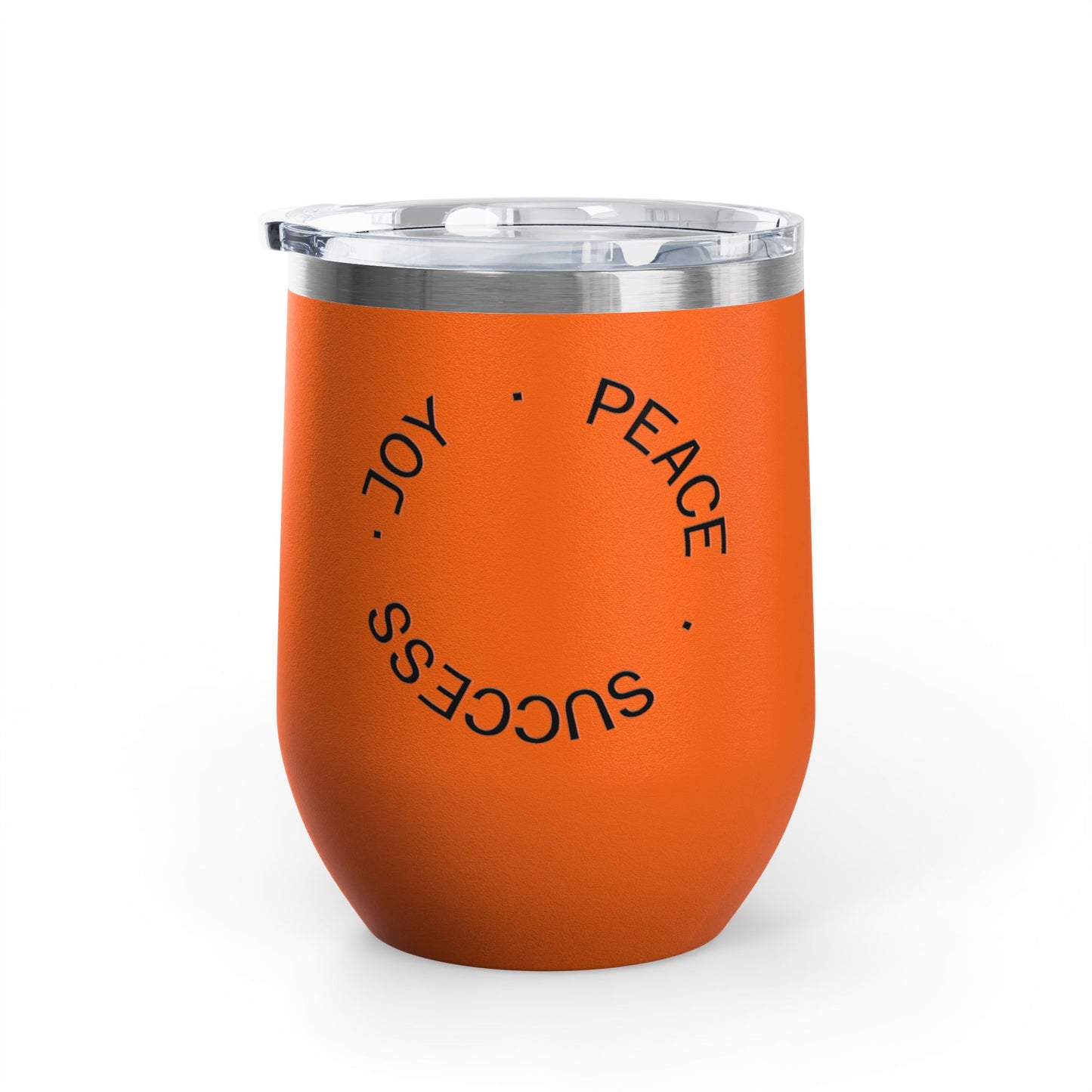 Orange tumbler with motivational text  | Shop With Ara