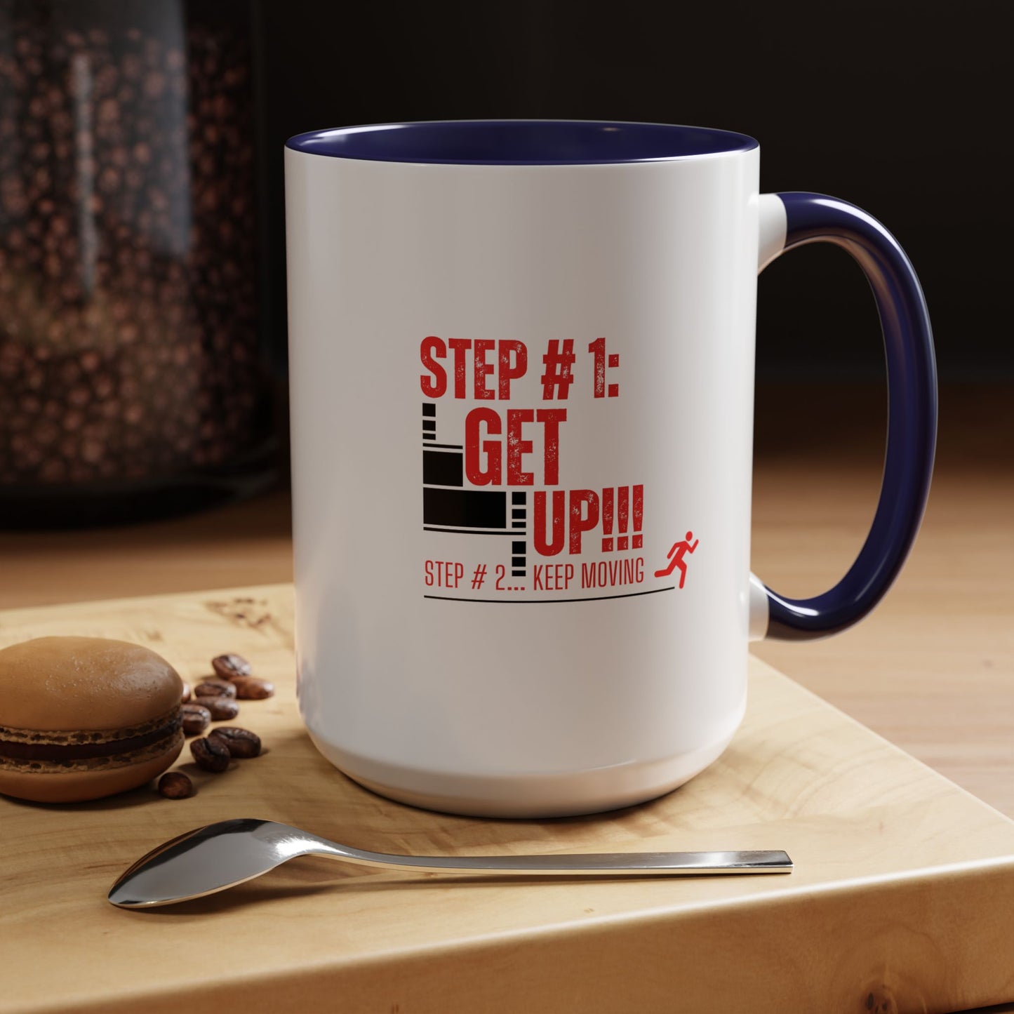 Get Up & Keep Moving Coffee Mug – Motivational Gym Gift for Morning People | Shop With Ara