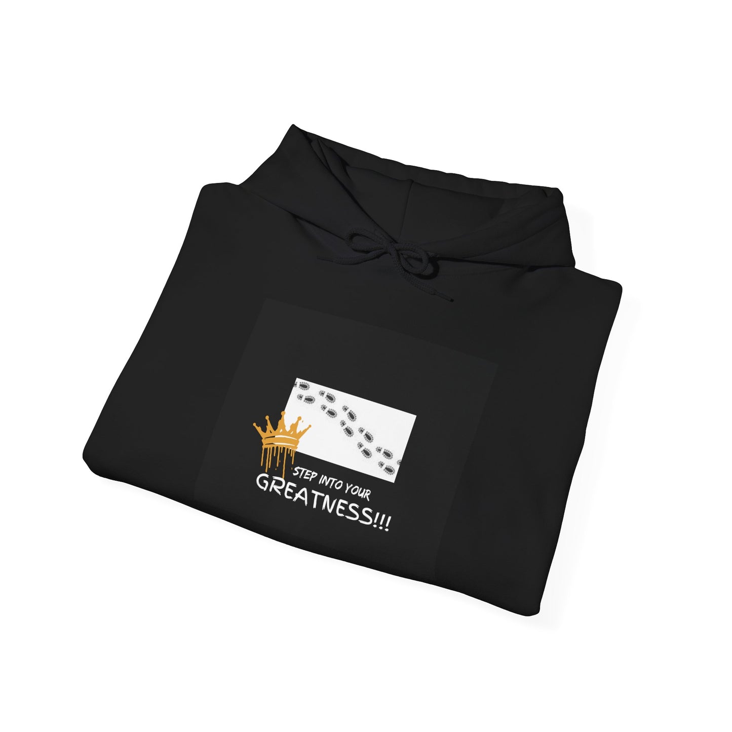 Black hoodie with a motivational graphic  | Shop With Ara