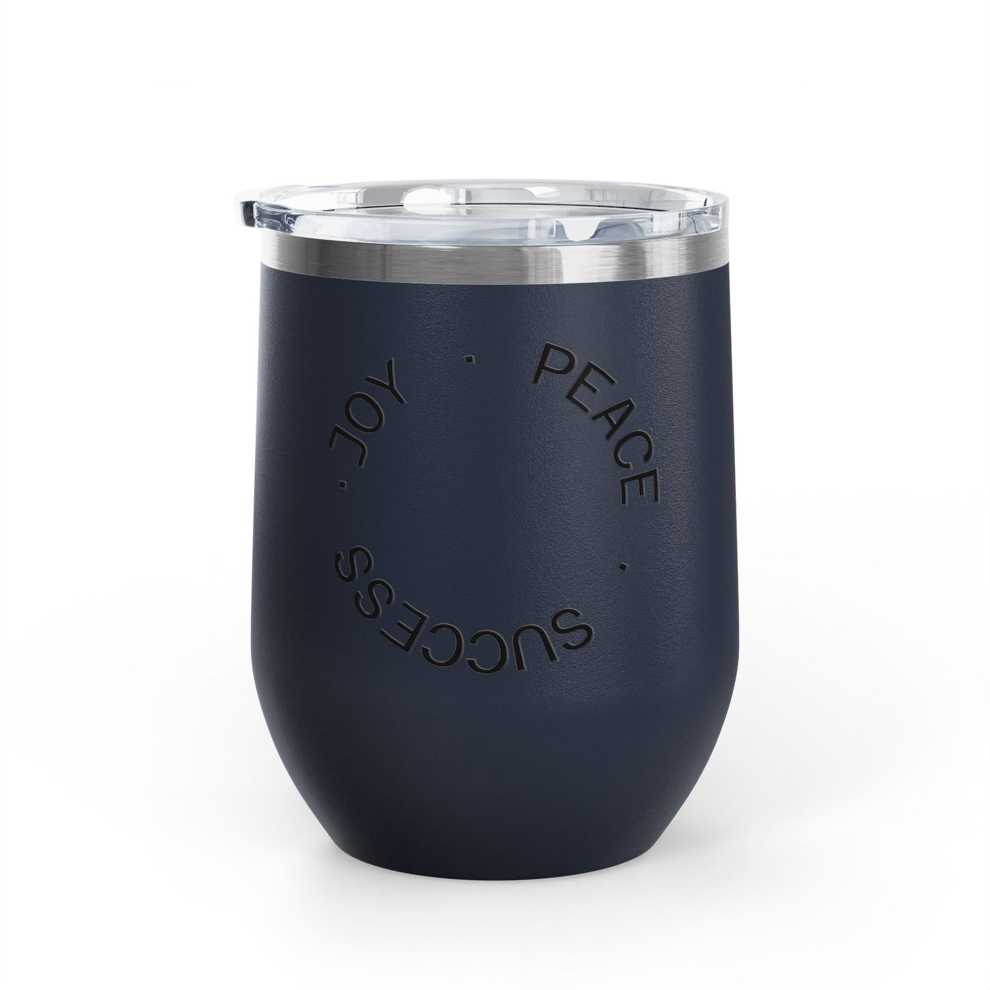Black tumbler with motivational phrases | Shop With Ara