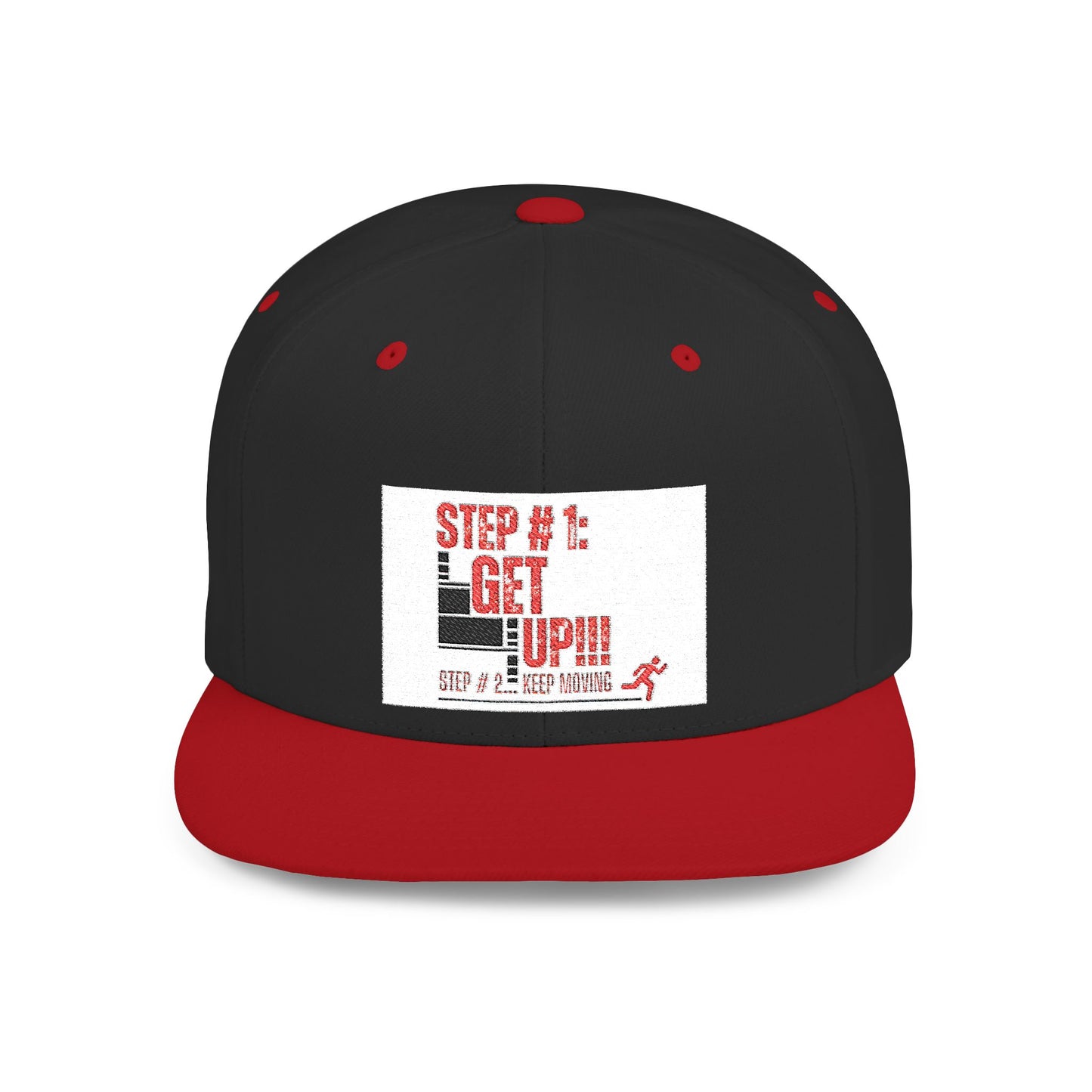 Get Up Keep Moving Flat Bill Snapback – Motivational Fitness Cap | Shop With Ara