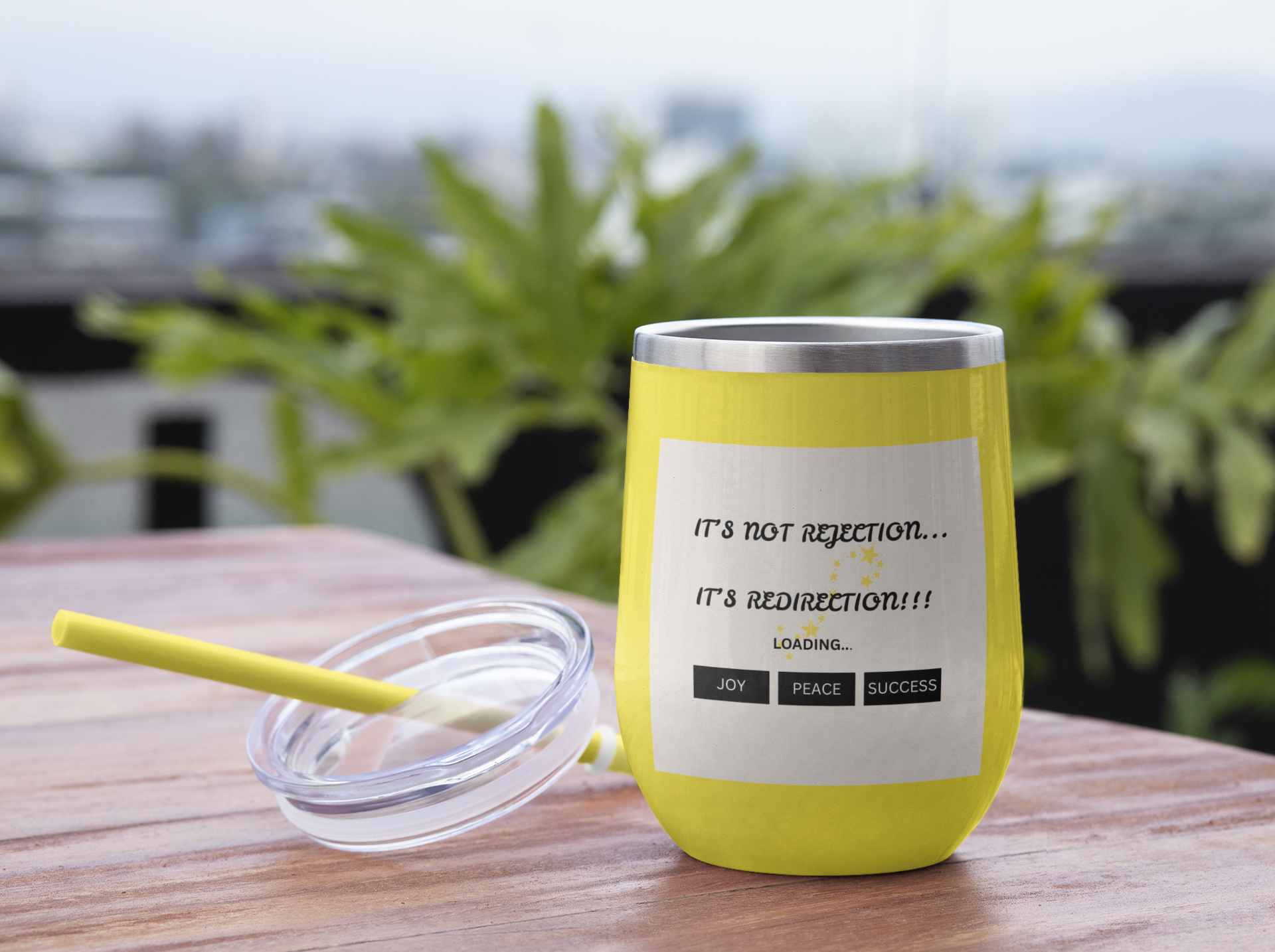 Motivational Wine Tumbler – Joyful Quotes Insulated Cup | Inspirational Gift | Shop With Ara