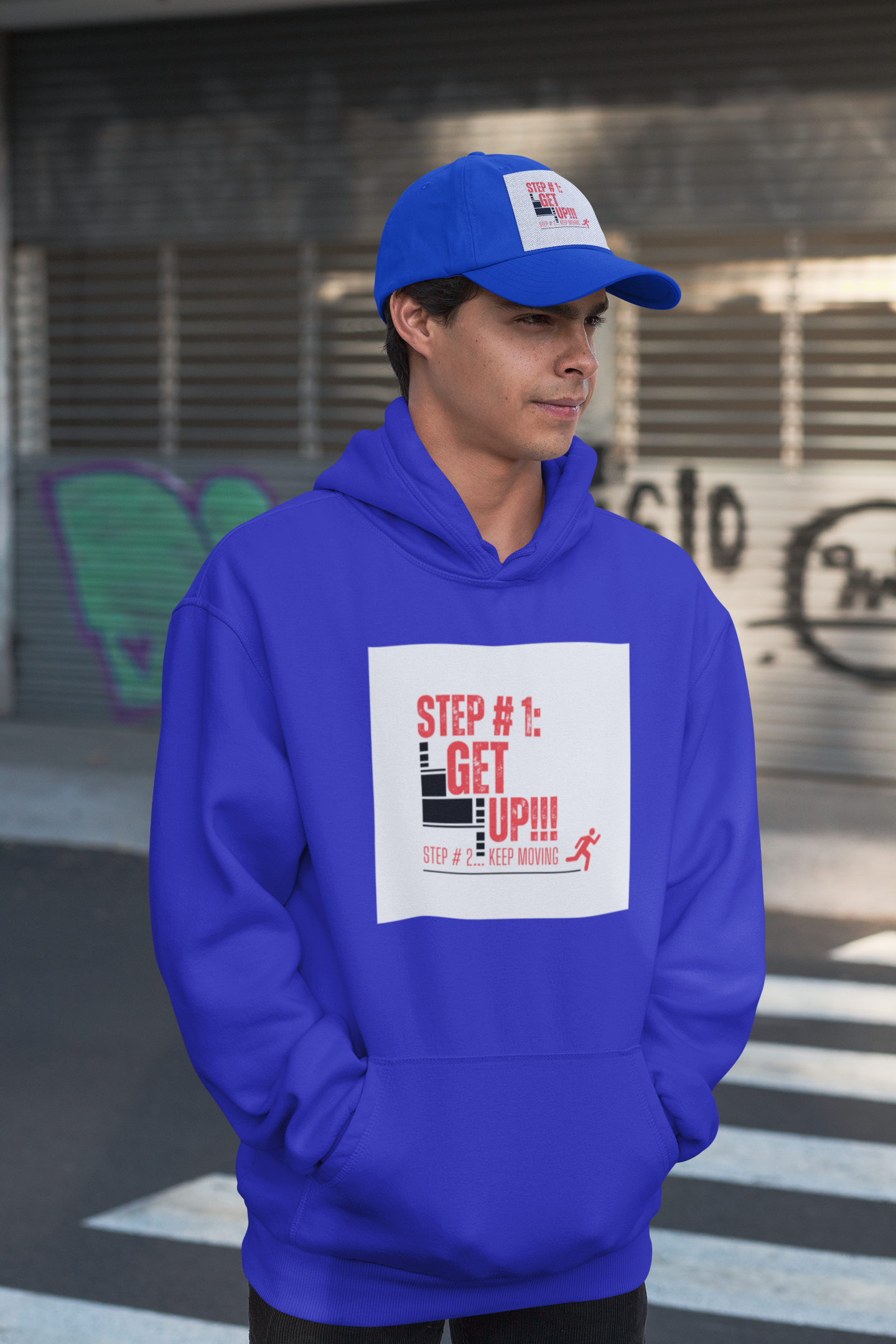 Get Up Keep Moving Flat Bill Snapback – Motivational Fitness Cap | Shop With Ara