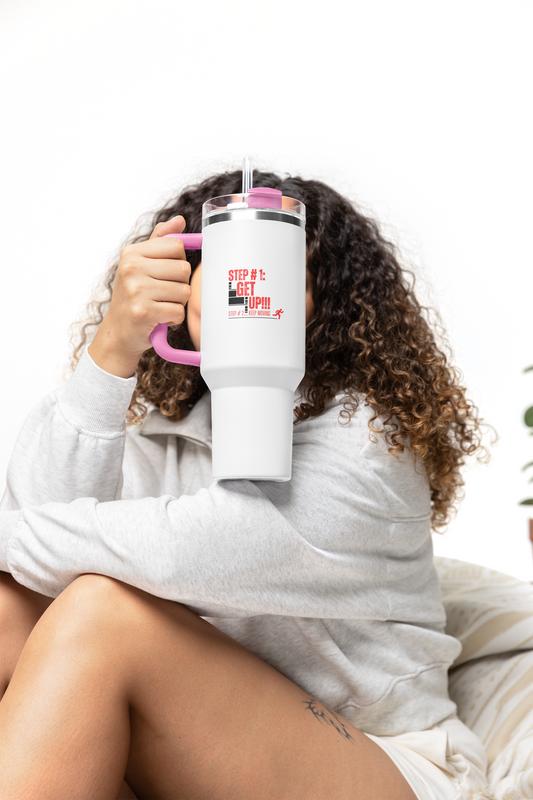 Get Up Keep Moving 40oz Motivational Tumbler – Gym & Travel Drinkware | Shop With Ara
