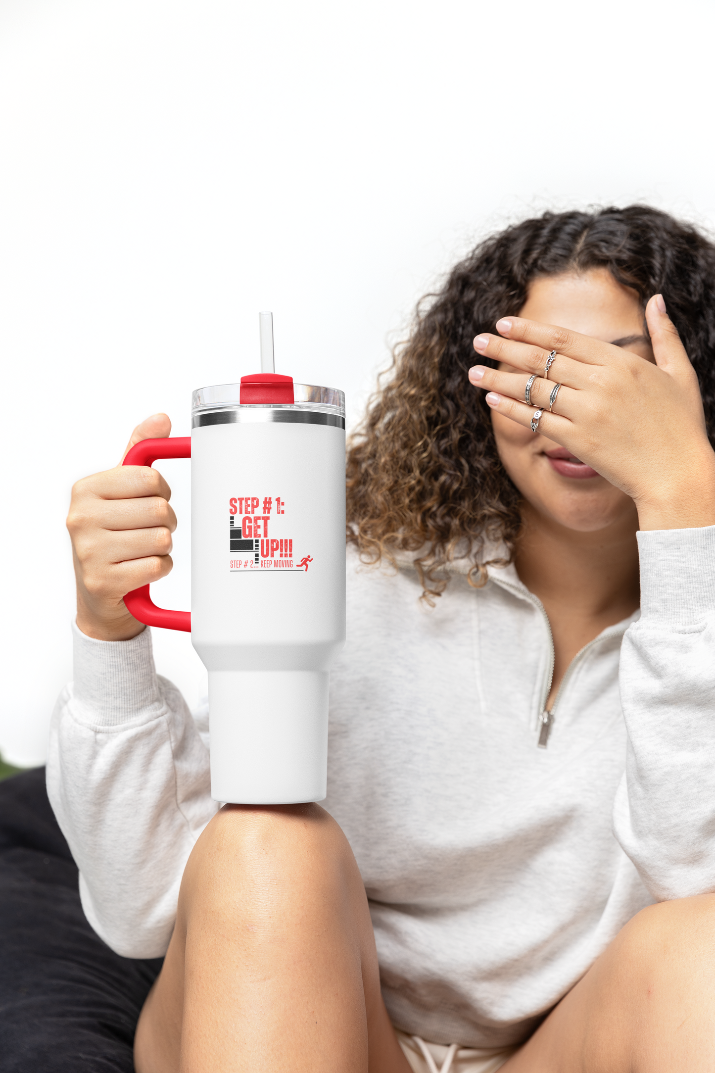 Get Up Keep Moving 40oz Motivational Tumbler – Gym & Travel Drinkware | Shop With Ara