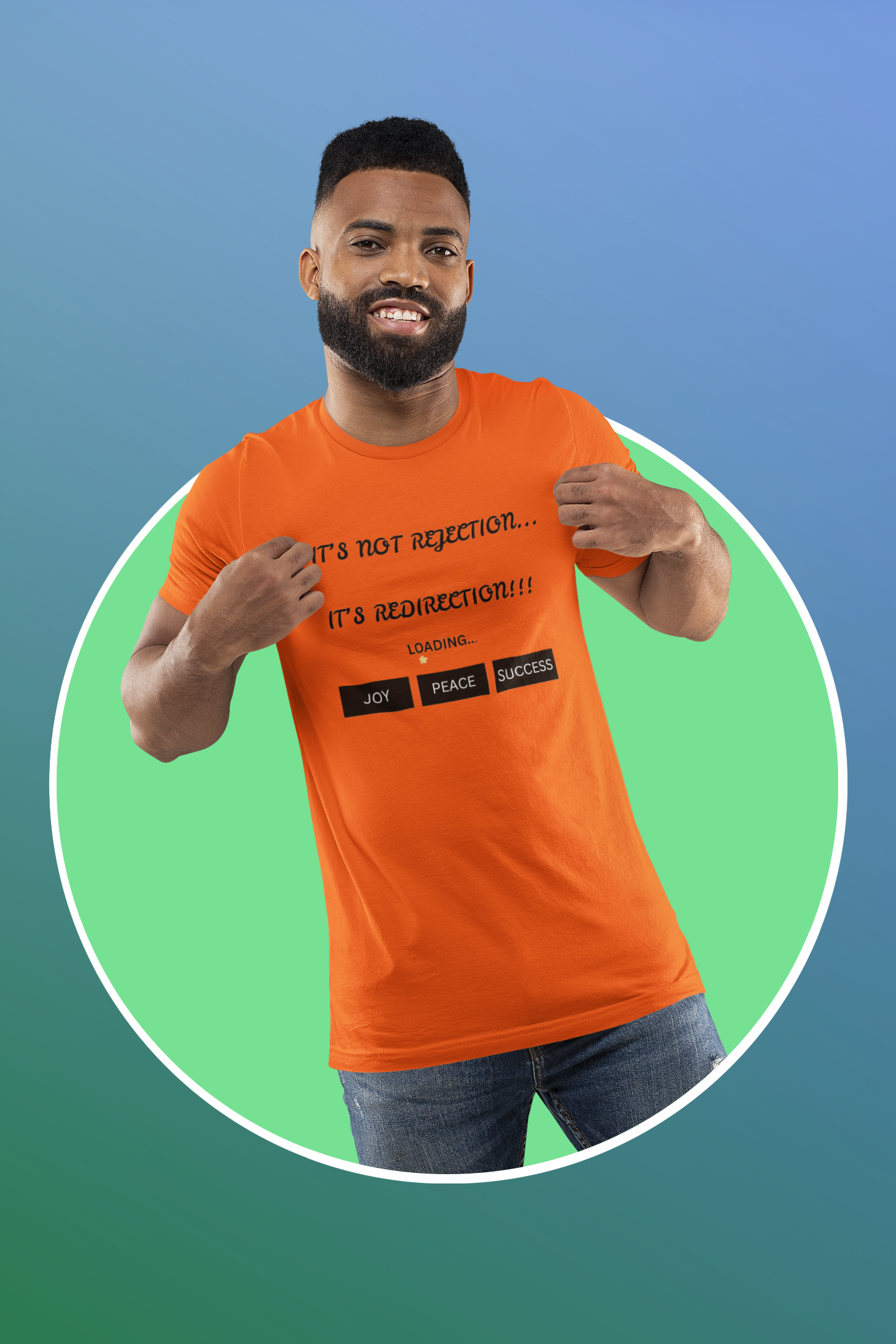 It's Not Rejection, It's Redirection – Motivational Unisex Tee | Shop With Ara