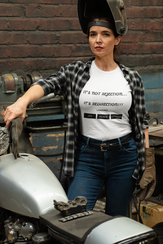 It's Not Rejection, It's Redirection – Motivational Unisex Tee | Shop With Ara