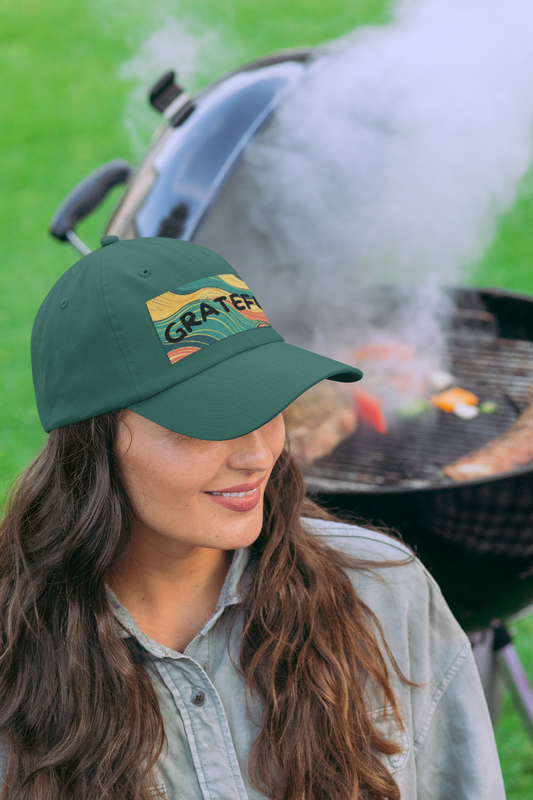 Grateful Low Profile Baseball Cap – Motivational Hat for Outdoors & Sports | Shop With Ara