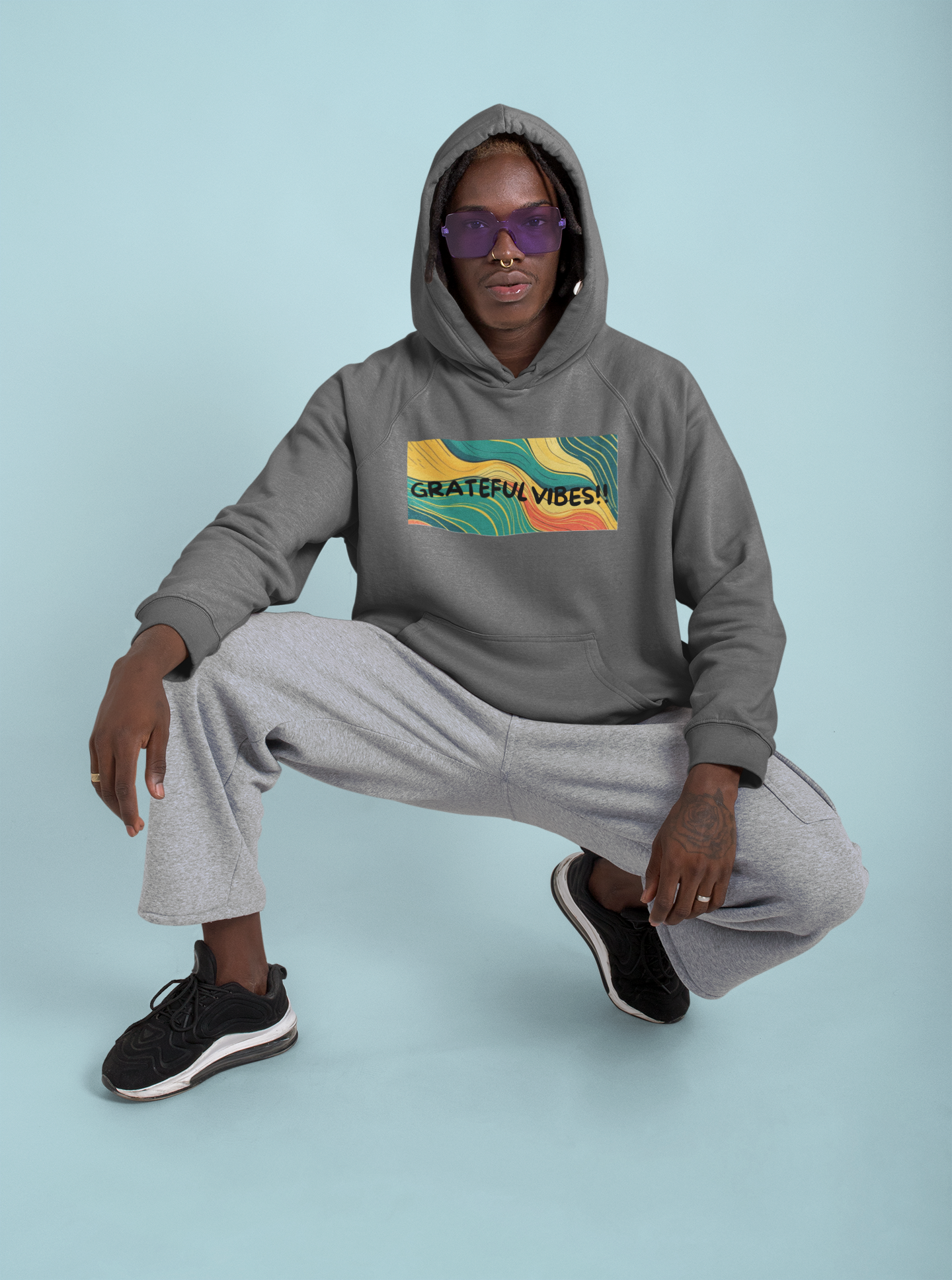 Grateful Vibes Motivational Hoodie – Positive Affirmation Apparel | Shop With Ara