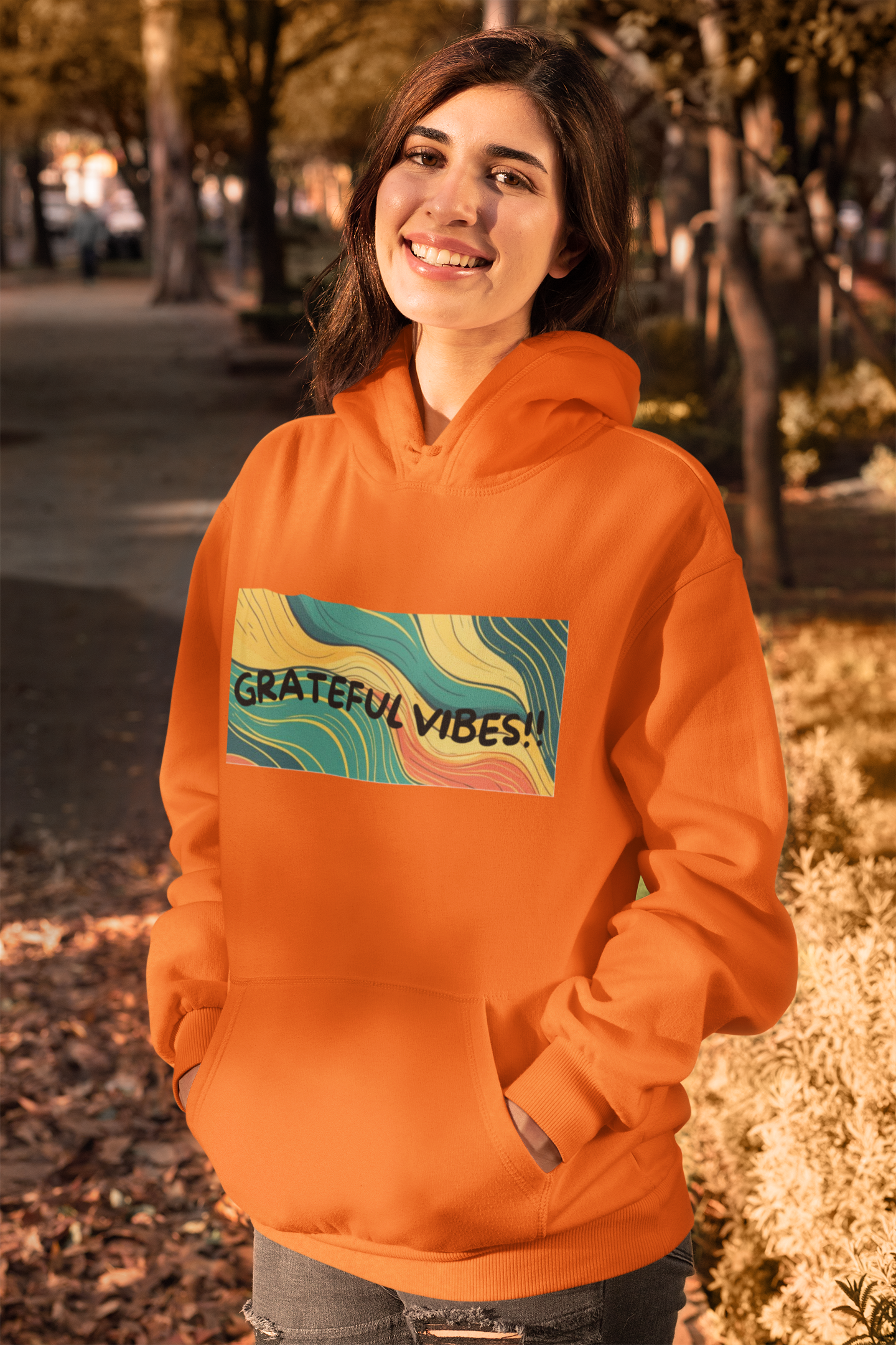 Grateful Vibes Motivational Hoodie – Positive Affirmation Apparel | Shop With Ara