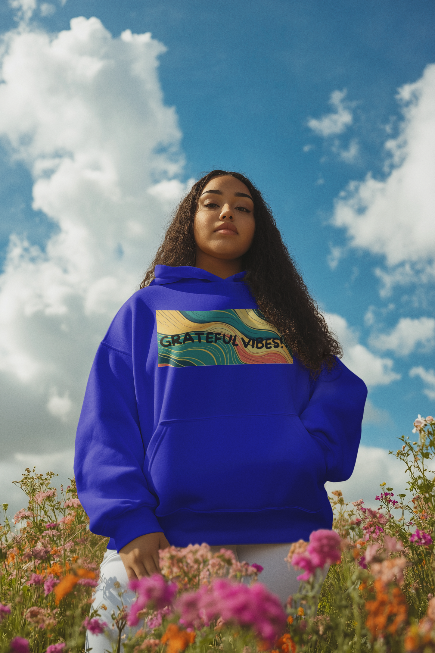 Grateful Vibes Motivational Hoodie – Positive Affirmation Apparel | Shop With Ara