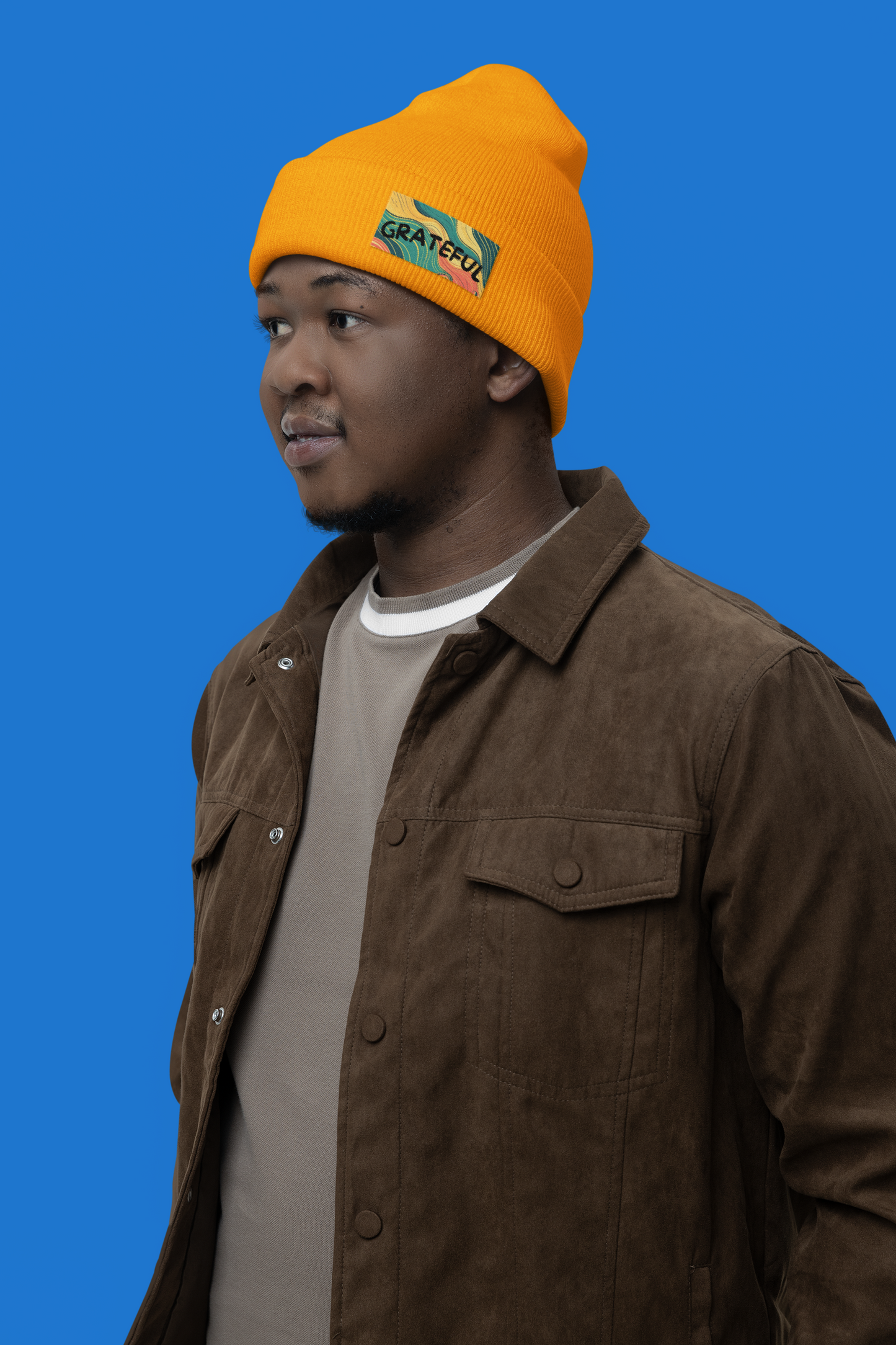 Grateful Embroidered Cuffed Beanie – Thoughtful Gift for Friends | Shop With Ara