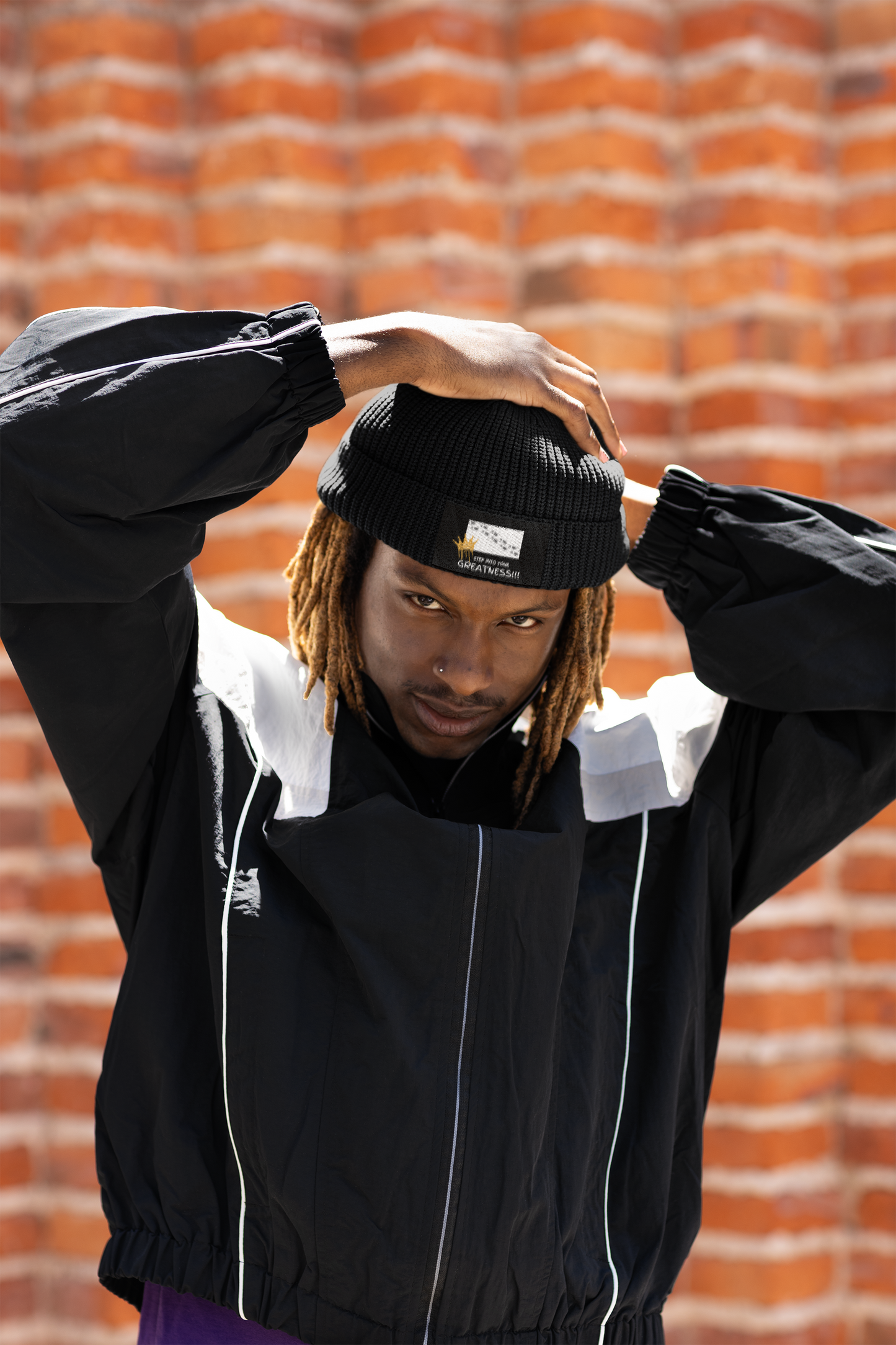 Step Into Your Greatness Embroidered Beanie – Inspirational Winter Hat | Shop With Ara