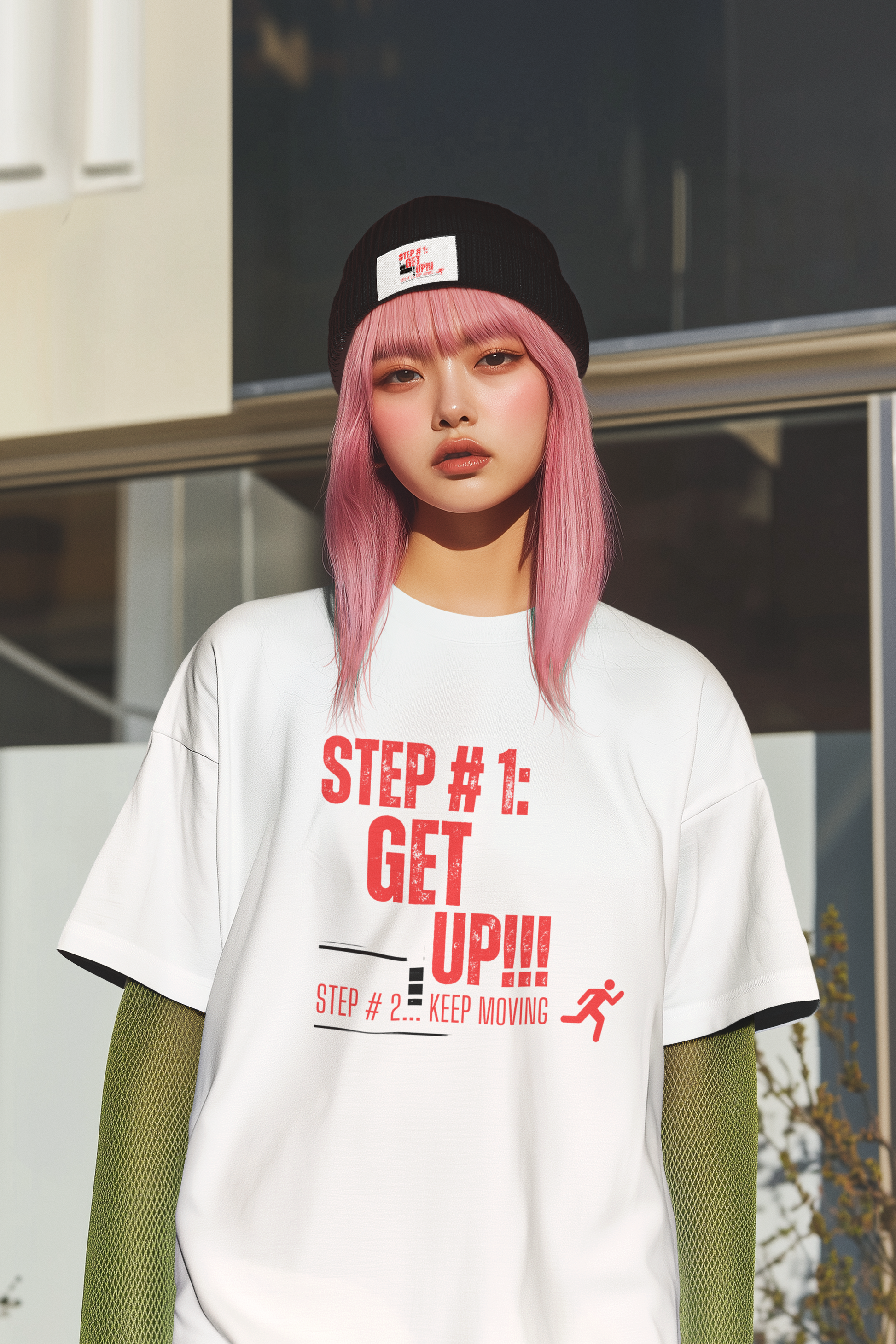 Keep Moving Embroidered Cuffed Beanie – Cozy Motivational Winter Hat | Shop With Ara