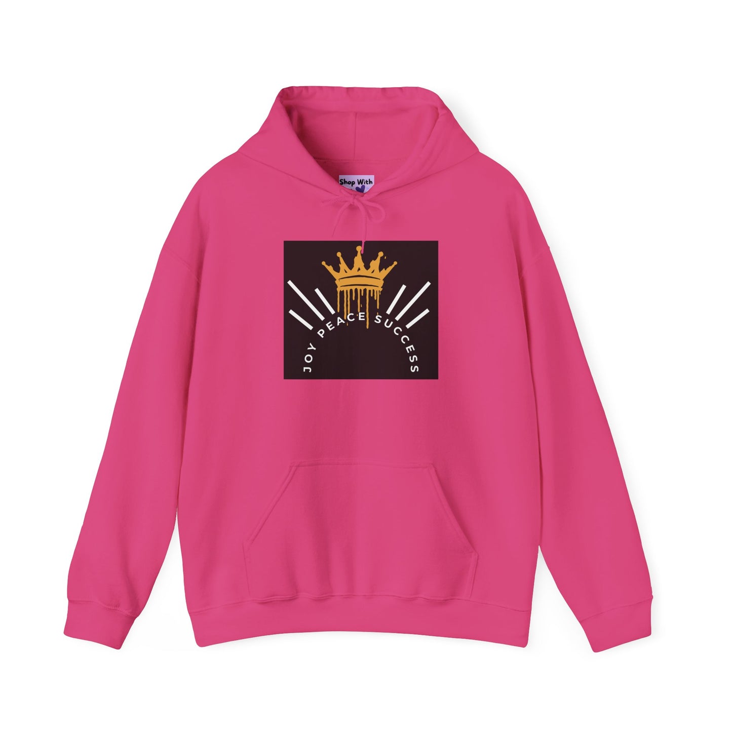Joy-Peace-Success Hoodie, Positive Affirmations, Athletic Apparel, Active Lifestyle Clothing