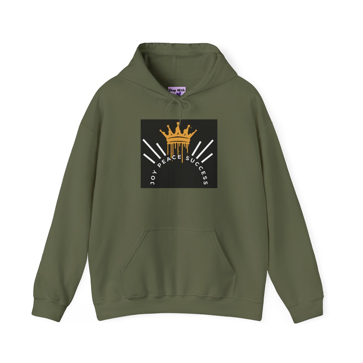 Joy-Peace-Success Hoodie, Positive Affirmations, Athletic Apparel, Active Lifestyle Clothing