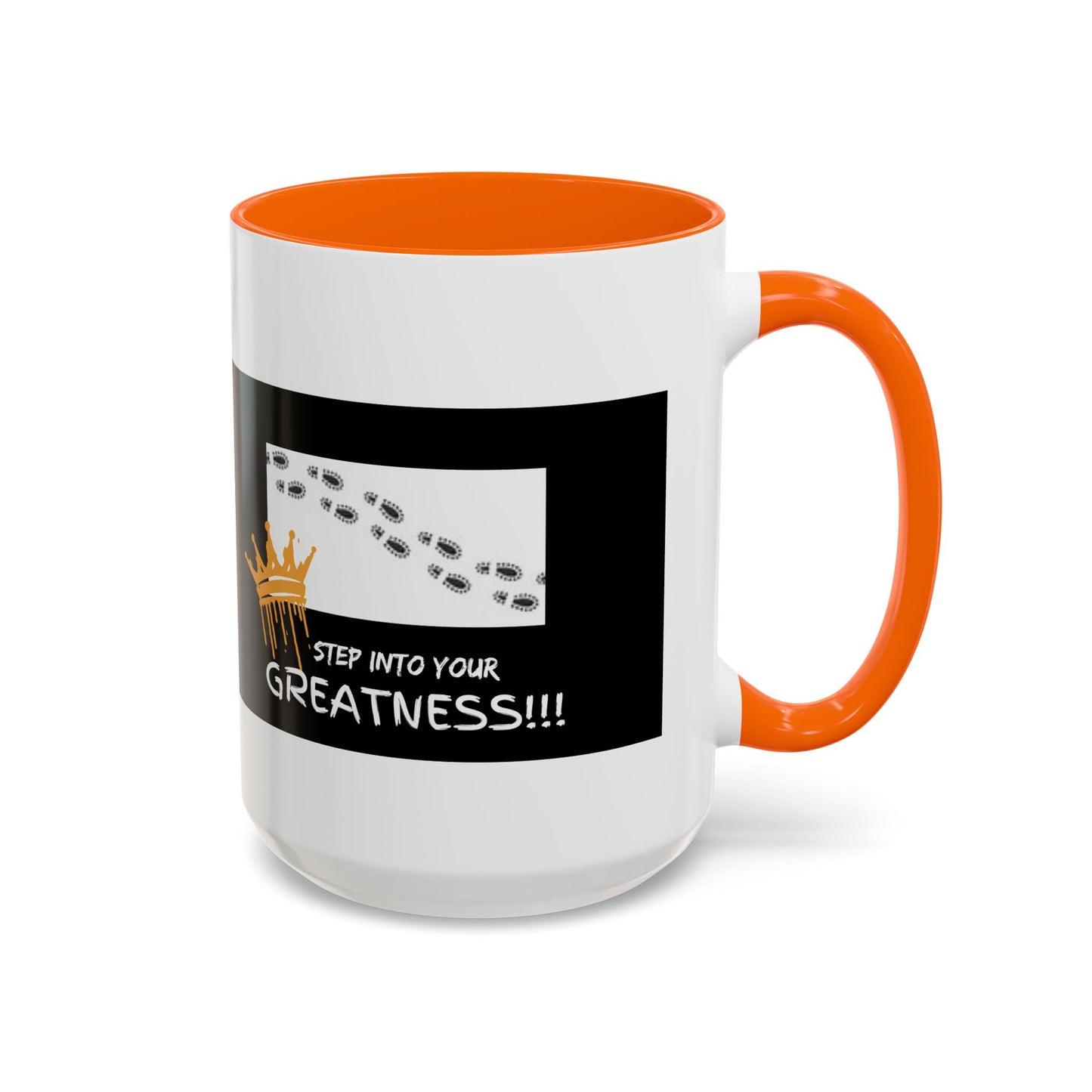 Mug with motivational quote 'Step into your greatness!!!' | Shop with Ara