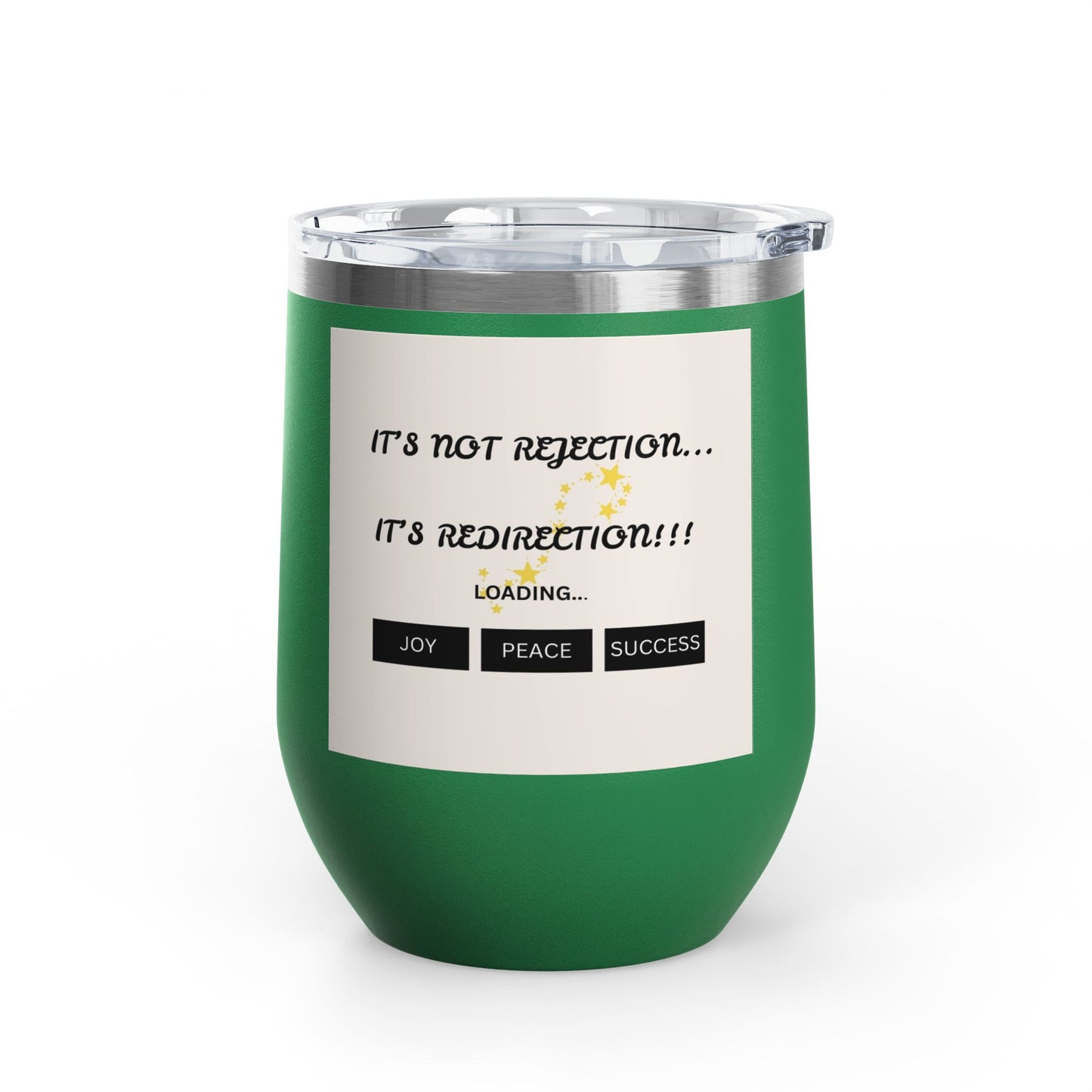Motivational Wine Tumbler – Joyful Quotes Insulated Cup | Inspirational Gift | Shop With Ara