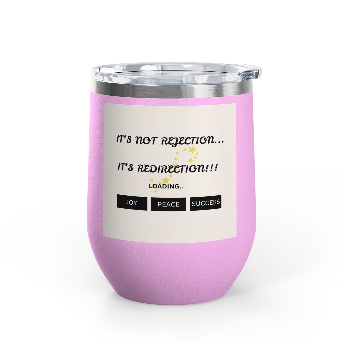 Pink tumbler with motivational quote  | Shop With Ara