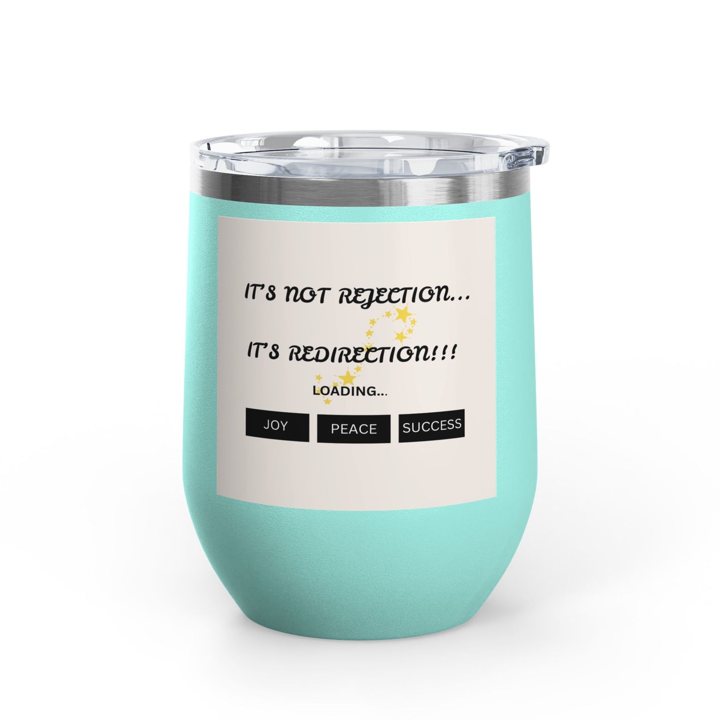 Motivational Wine Tumbler – Joyful Quotes Insulated Cup | Inspirational Gift | Shop With Ara