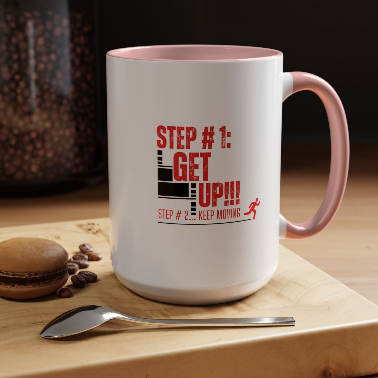 Get Up & Keep Moving Coffee Mug – Motivational Gym Gift for Morning People | Shop With Ara