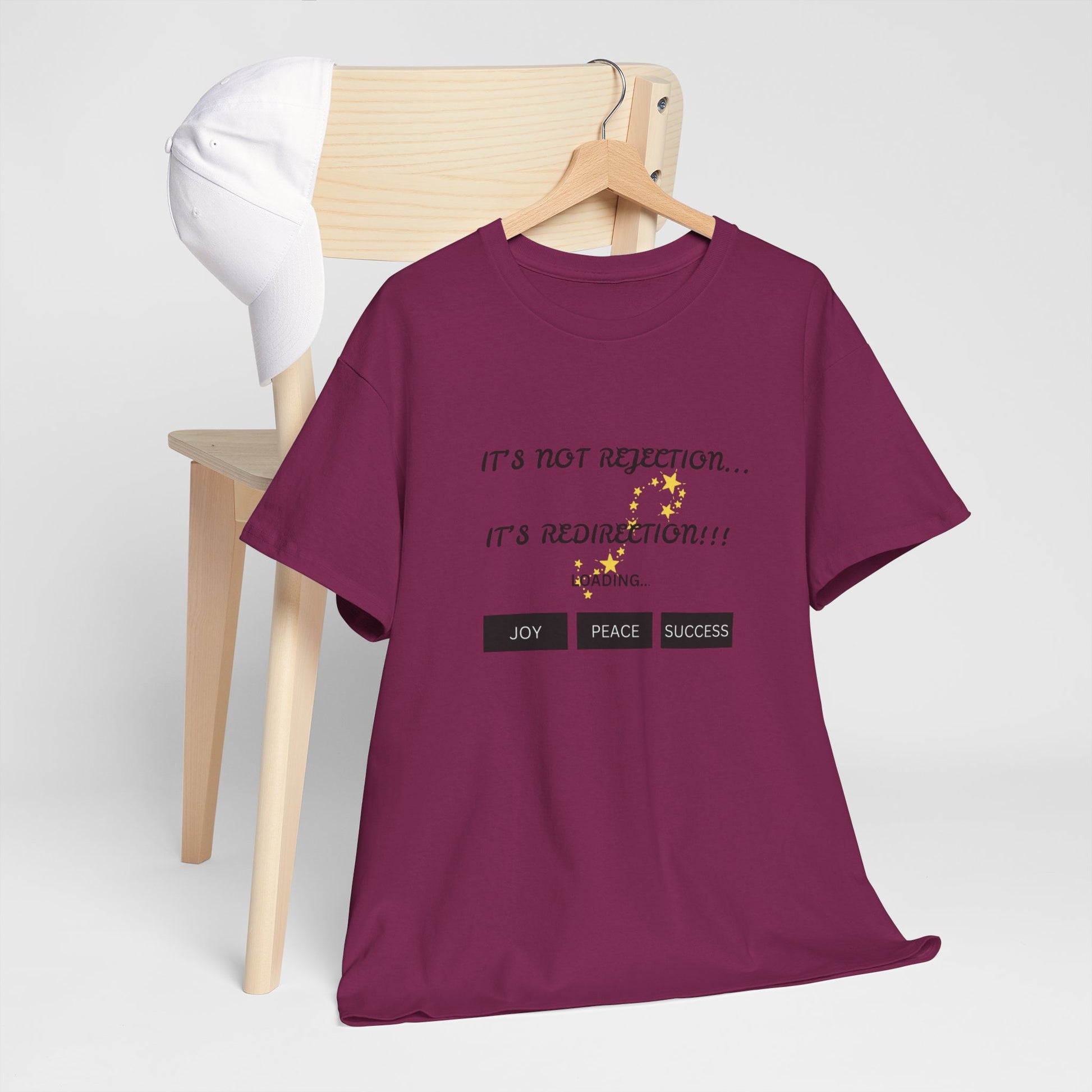It's Not Rejection, It's Redirection – Motivational Unisex Tee | Shop With Ara