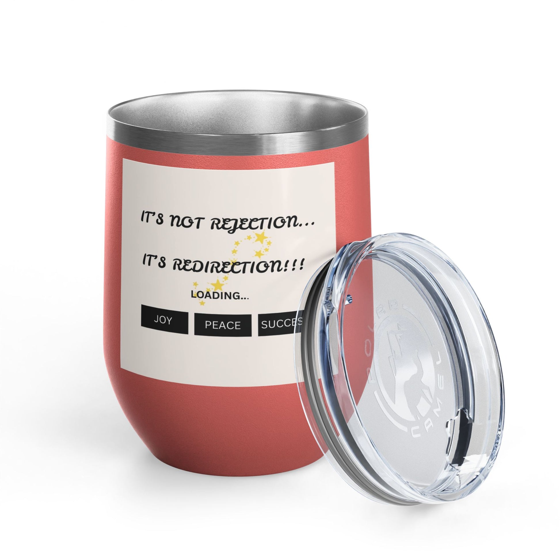Red tumbler with motivational quote  | Shop With Ara