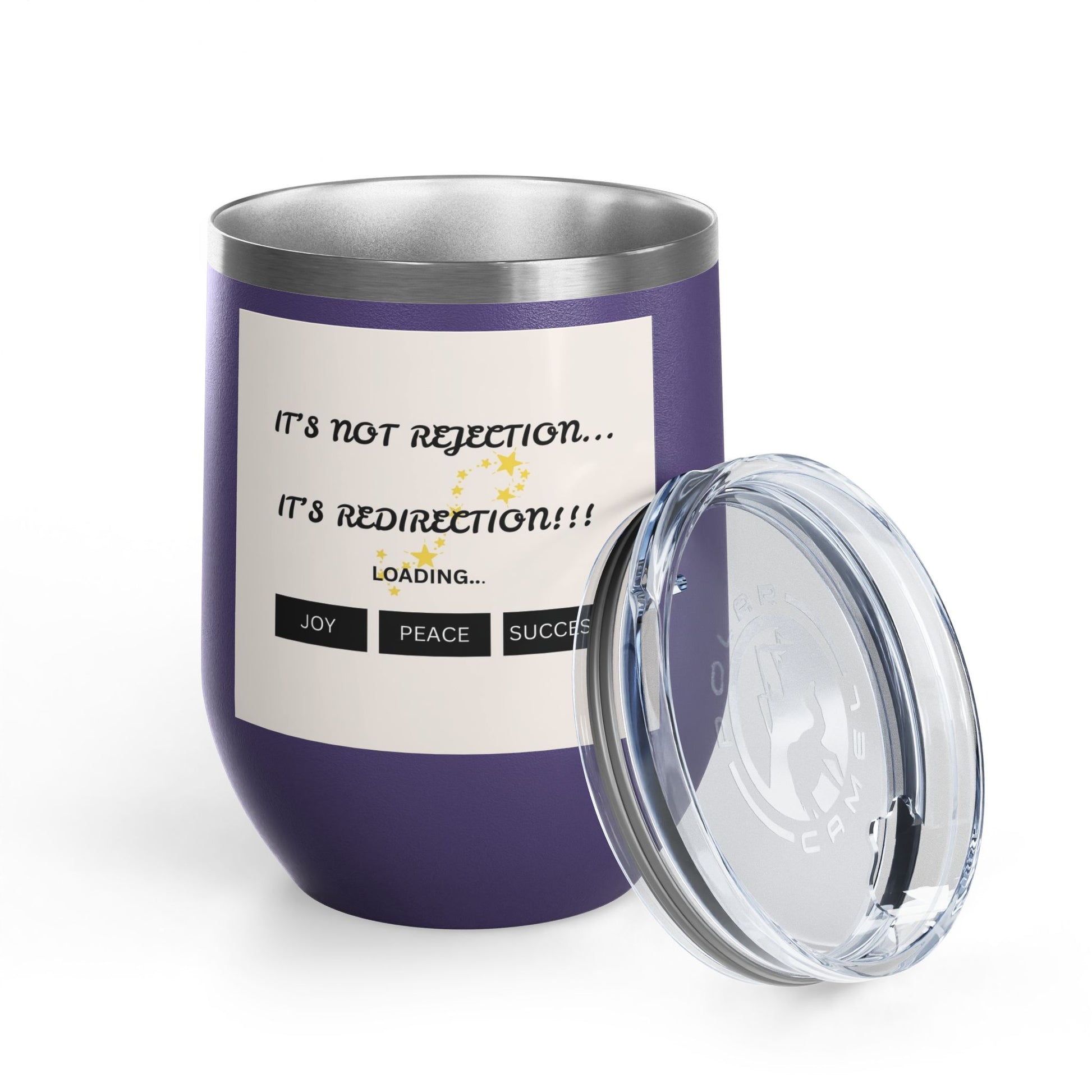 Purple tumbler with motivational quote  | Shop With Ara