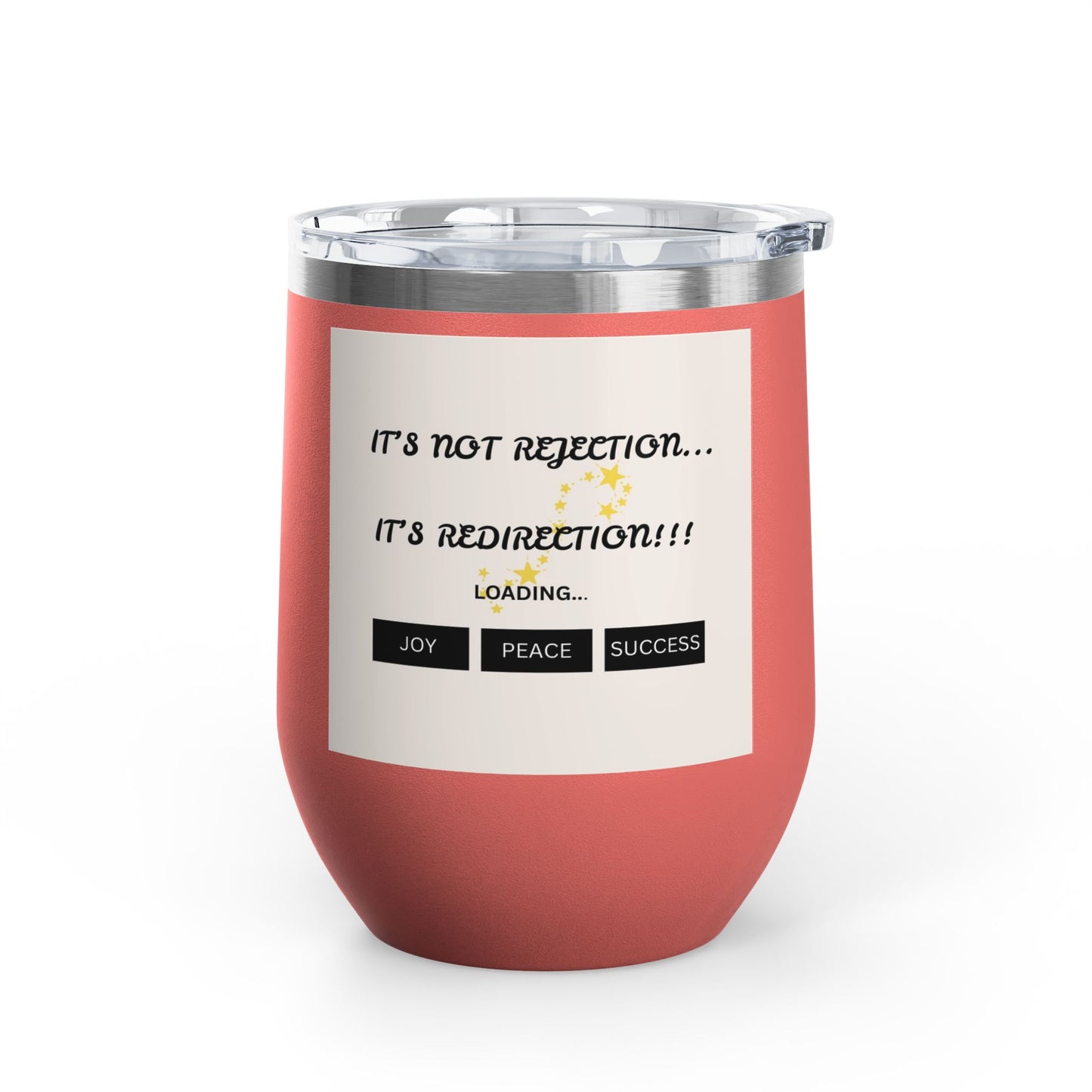 Motivational Wine Tumbler – Joyful Quotes Insulated Cup | Inspirational Gift | Shop With Ara